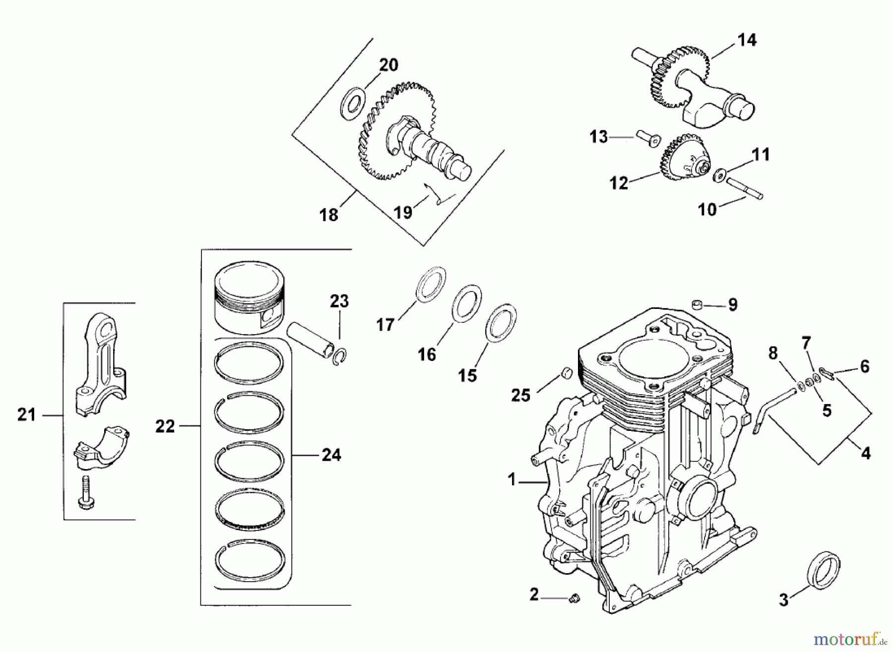  Toro Neu Mowers, Lawn & Garden Tractor Seite 1 73428 (312-8) - Toro 312-8 Garden Tractor, 1998 (8900001-8900499) CRANKCASE