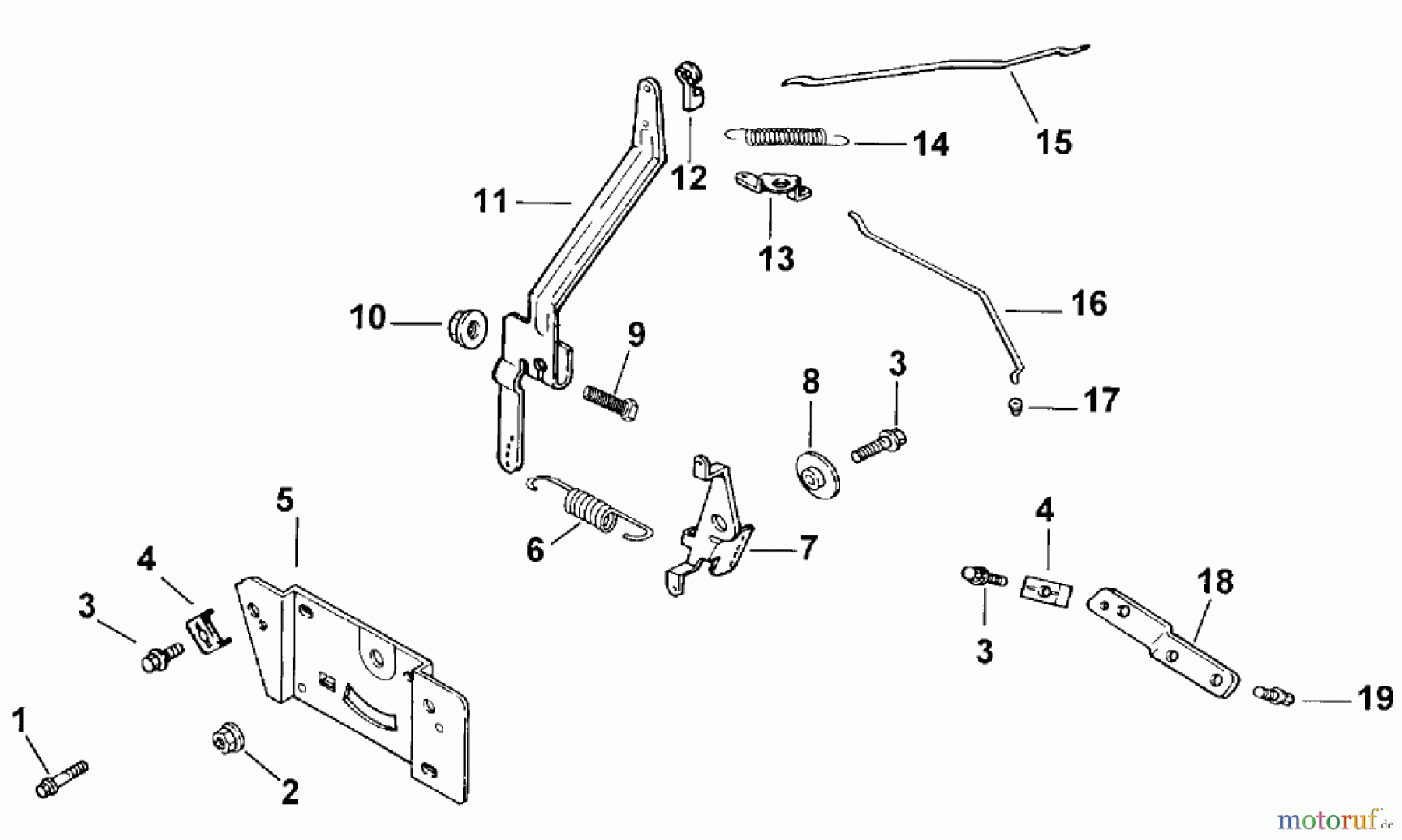  Toro Neu Mowers, Lawn & Garden Tractor Seite 1 73429 (312-8) - Toro 312-8 Garden Tractor, 2000 (200000001-200999999) ENGINE CONTROLS (MODEL 73449 ONLY)