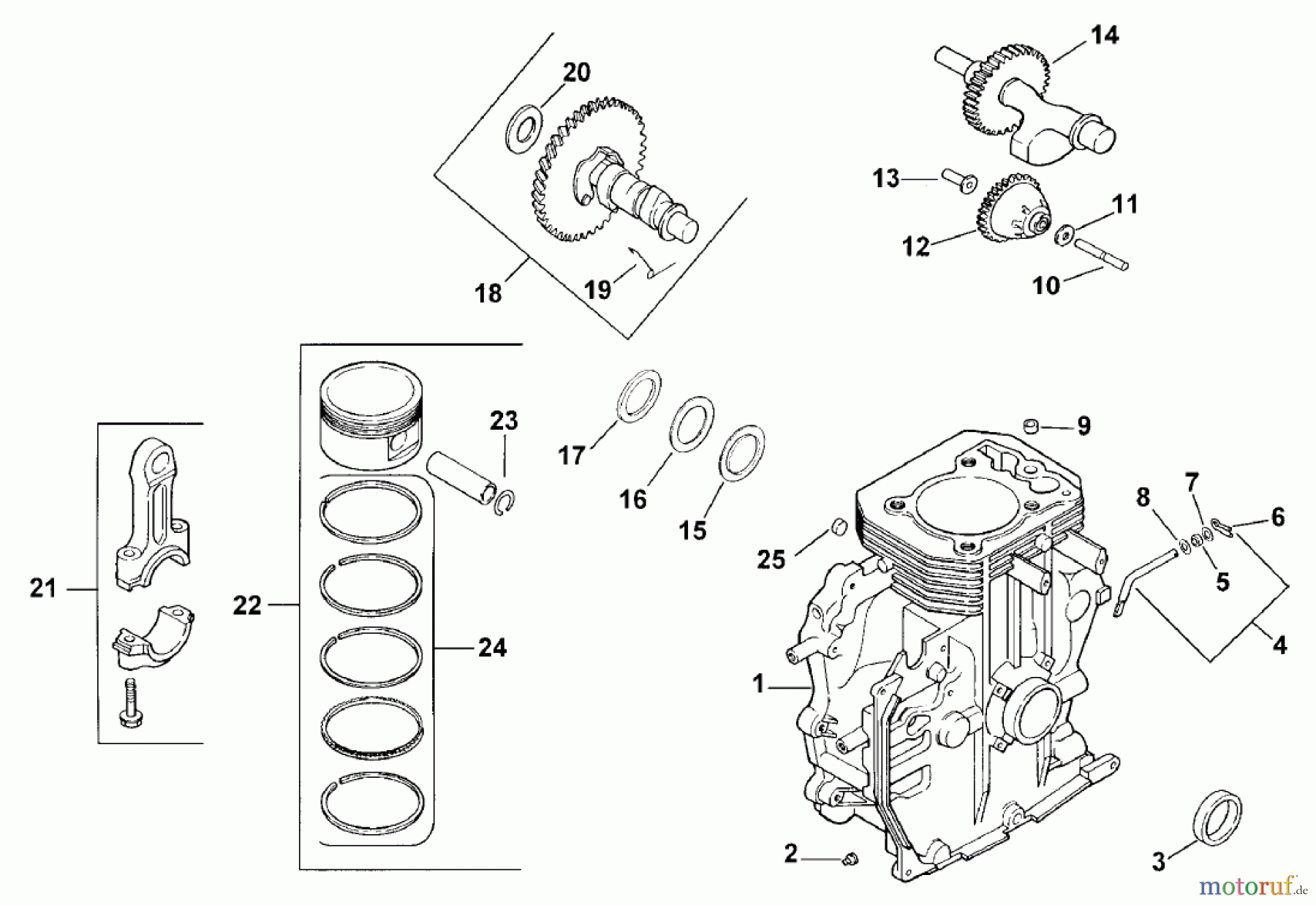  Toro Neu Mowers, Lawn & Garden Tractor Seite 1 73449 (314-8) - Toro 314-8 Garden Tractor, 2001 (210000001-210999999) CRANKCASE (MODEL 73429 ONLY)