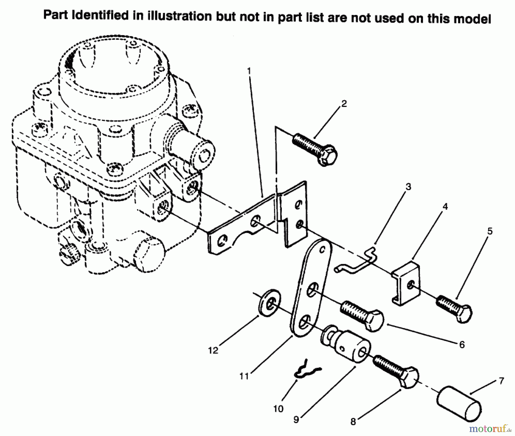  Toro Neu Mowers, Lawn & Garden Tractor Seite 1 73441 (416-8) - Toro 416-8 Garden Tractor, 1996 (69000001-69999999) CHOKE CONTROL