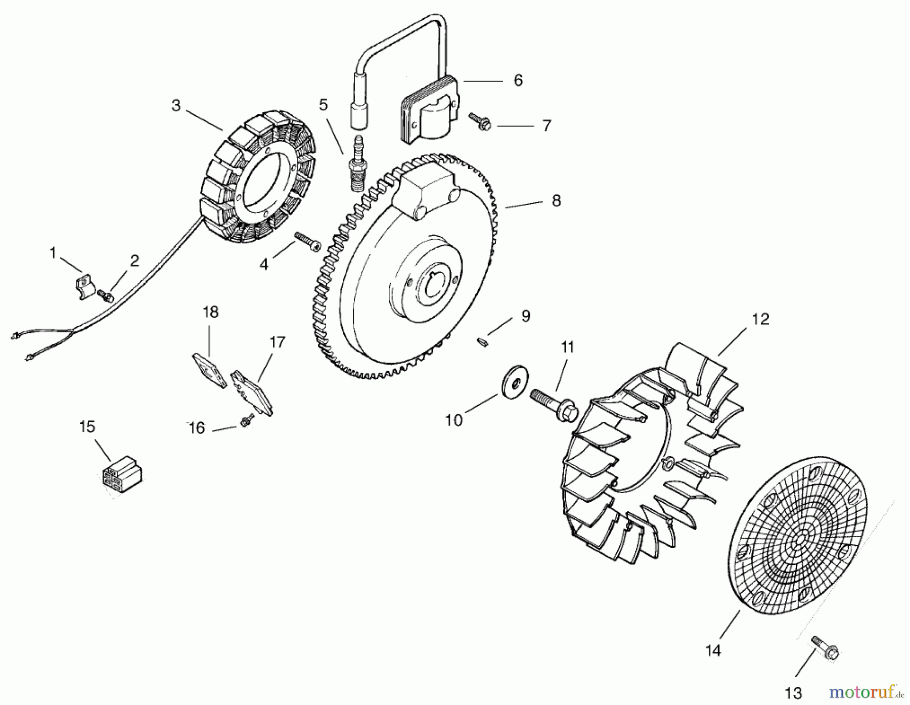  Toro Neu Mowers, Lawn & Garden Tractor Seite 1 73450 (315-8) - Toro 315-8 Garden Tractor, 2002 (220000001-220999999) IGNITION/ELECTRICAL ASSEMBLY KOHLER MODEL CH15S-44533