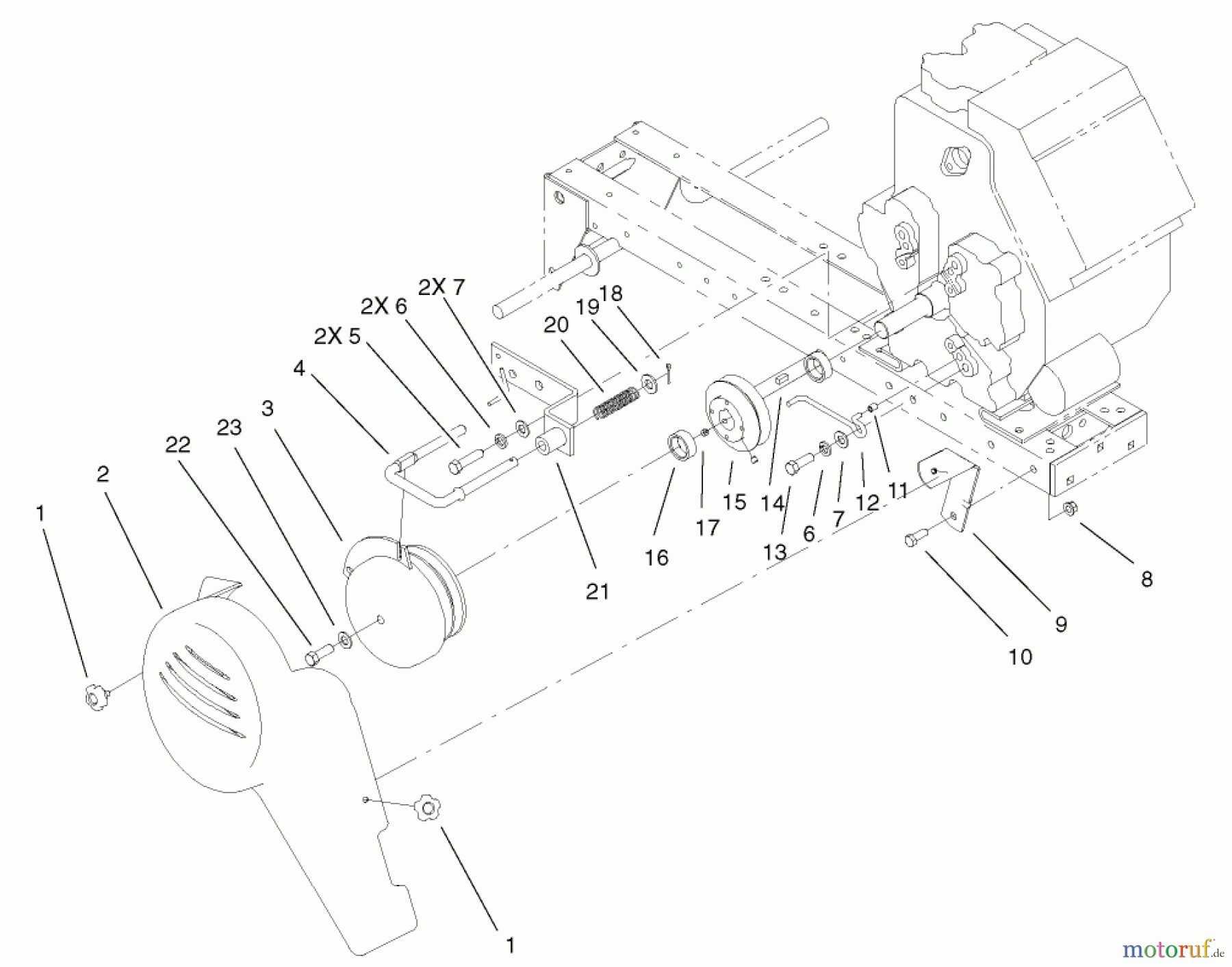  Toro Neu Mowers, Lawn & Garden Tractor Seite 1 73450 (315-8) - Toro 315-8 Garden Tractor, 2004 (240000001-240999999) ELECTRIC CLUTCH AND COVER ASSEMBLY