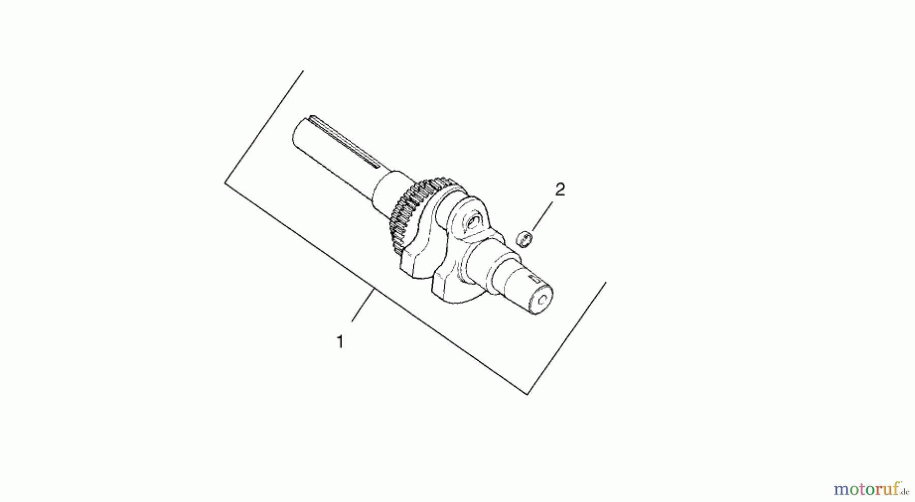  Toro Neu Mowers, Lawn & Garden Tractor Seite 1 73450 - Toro GT Classic Garden Tractor, 2007 (270000001-270999999) CRANKSHAFT ASSEMBLY KOHLER MODEL CH15S-44533