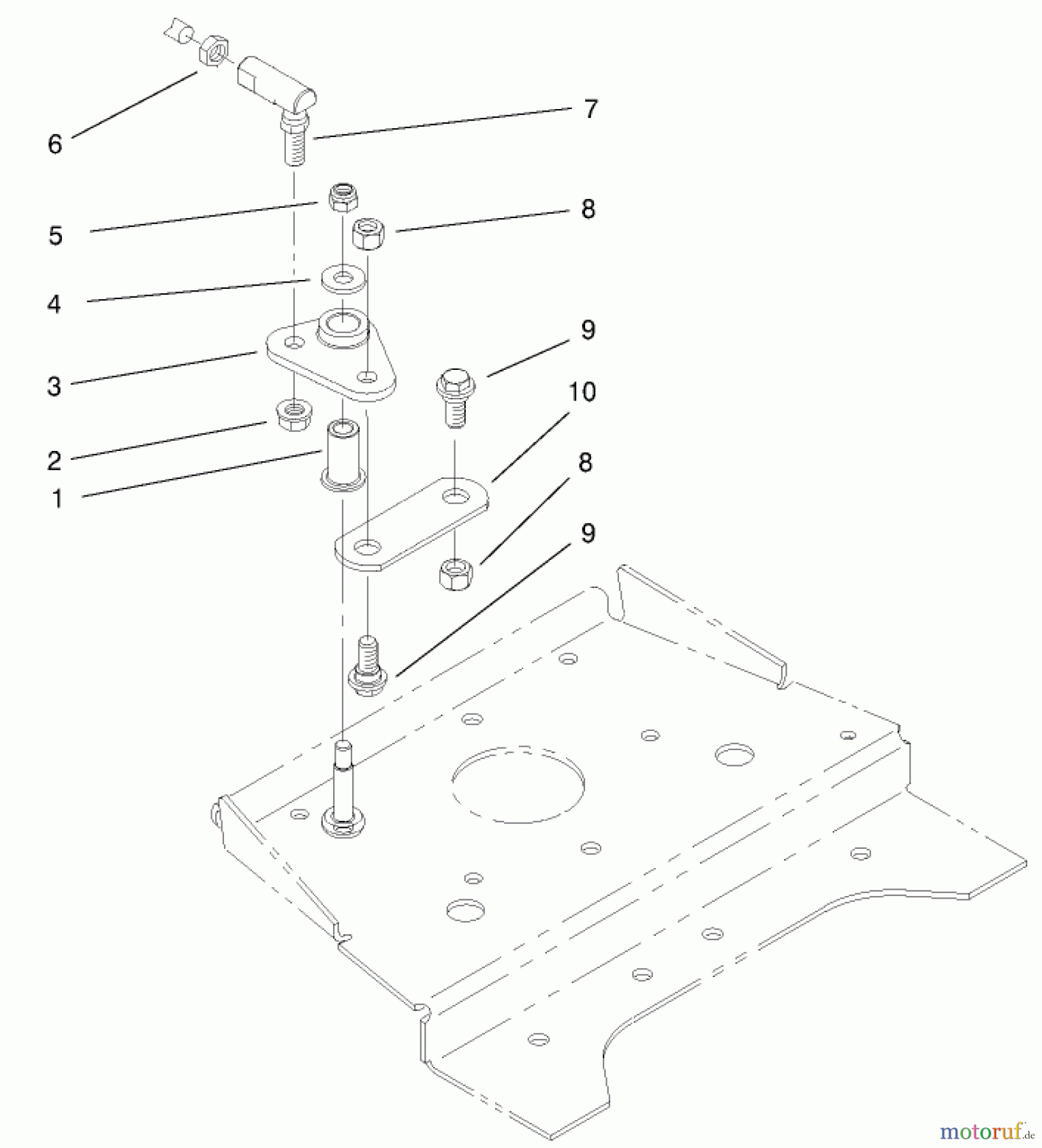  Toro Neu Mowers, Lawn & Garden Tractor Seite 1 73471 (518xi) - Toro 518xi Garden Tractor, 2000 (200000001-200999999) FRONT SMART TURN ASSEMBLY