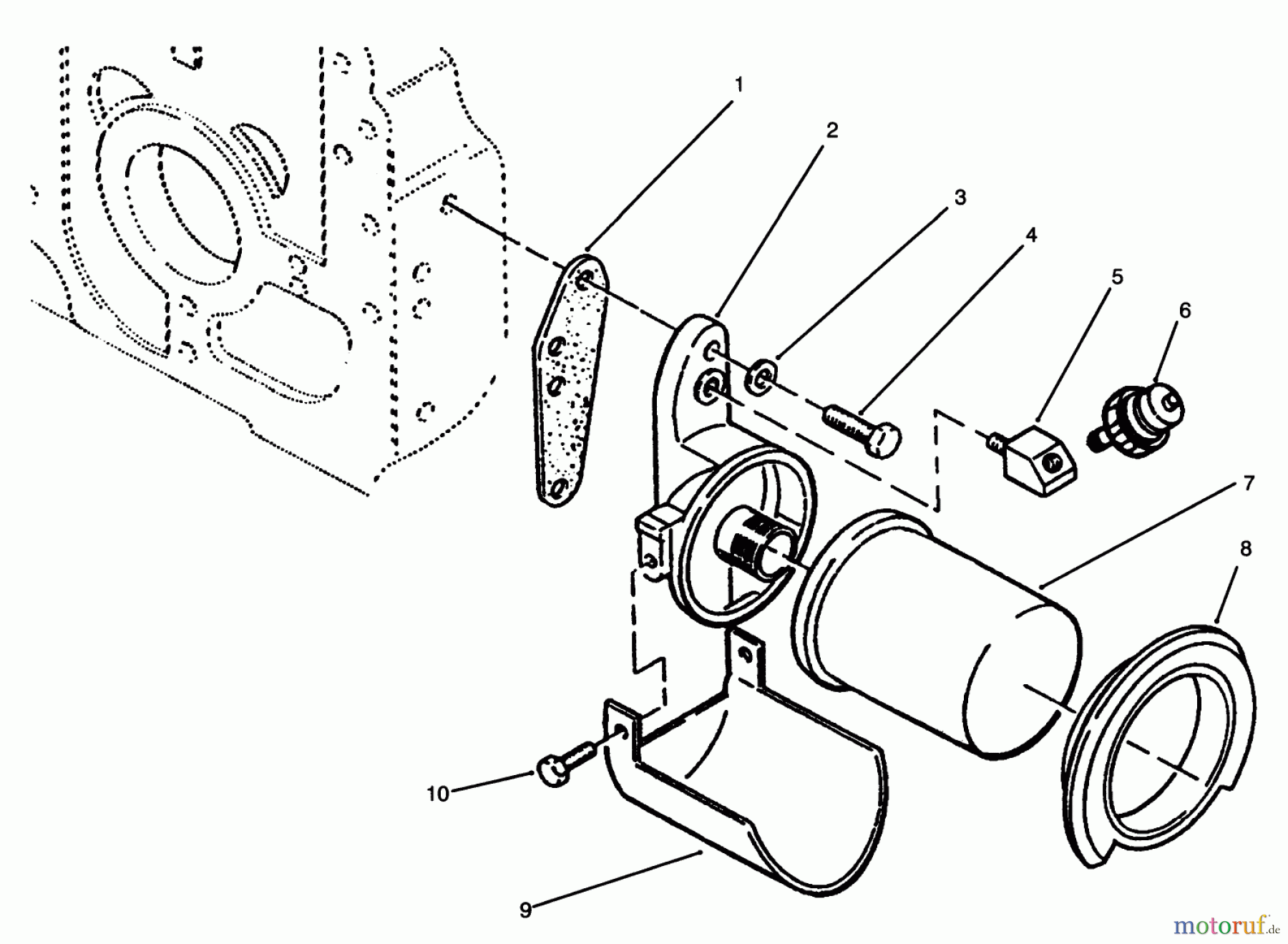  Toro Neu Mowers, Lawn & Garden Tractor Seite 1 73501 (520-H) - Toro 520-H Garden Tractor, 1994 (49000001-49999999) OIL FILTER AND LOW OIL PRESSURE CUT-OFF SWITCH