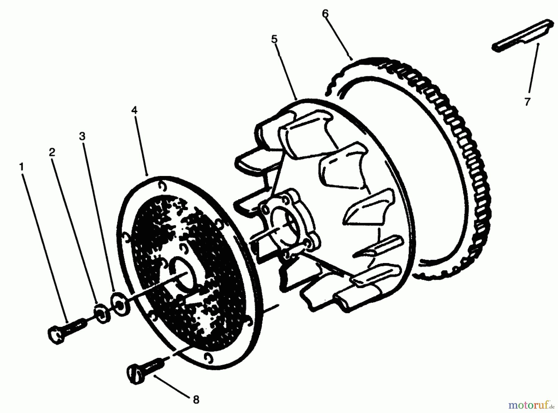  Toro Neu Mowers, Lawn & Garden Tractor Seite 1 73501 (520-H) - Toro 520-H Garden Tractor, 1995 (59002869-59002946) BLOWER SCREEN & RING