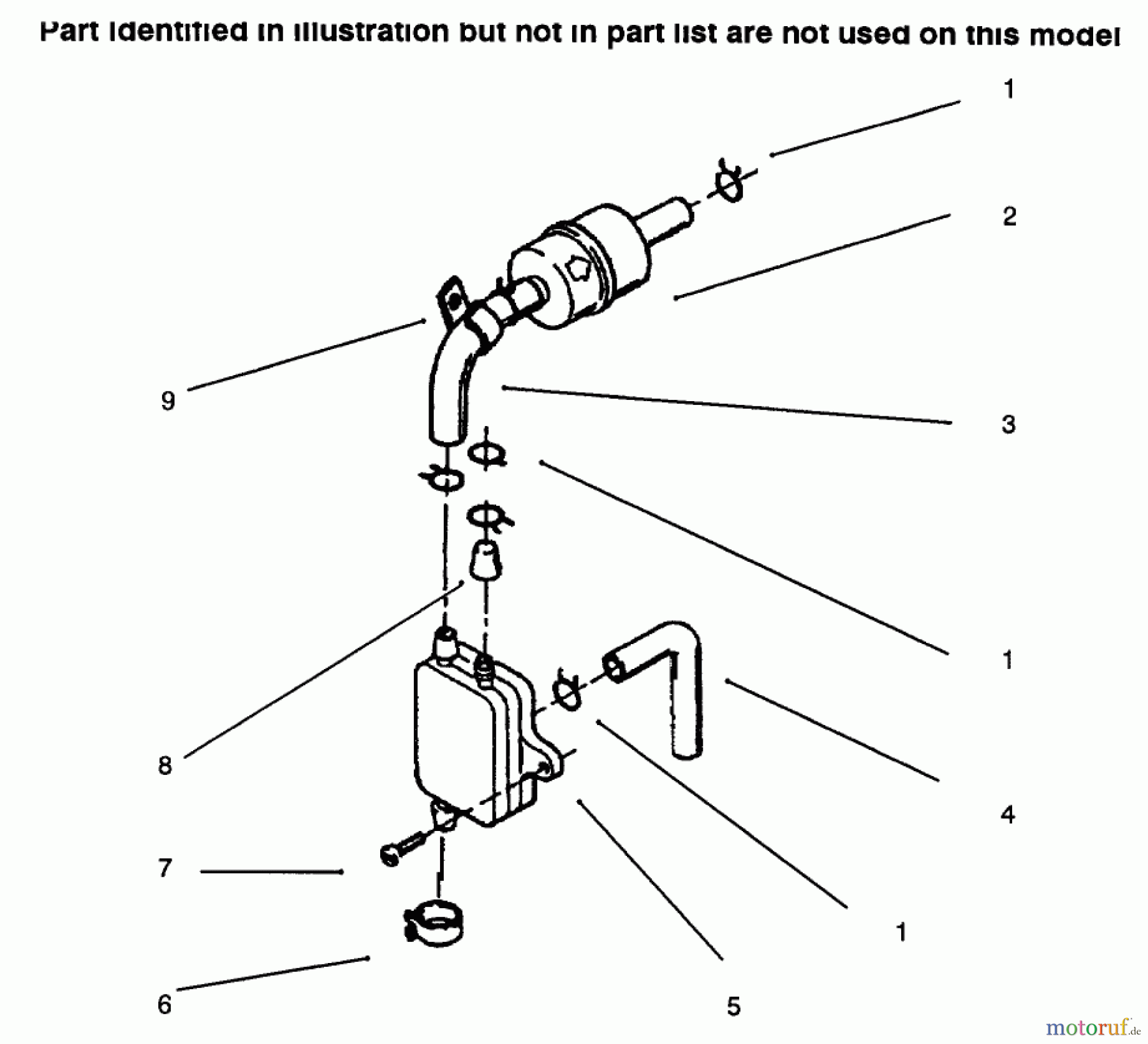  Toro Neu Mowers, Lawn & Garden Tractor Seite 1 73502 (520-H) - Toro 520-H Garden Tractor, 1996 (6900001-6999999) FUEL FILTER & PUMP