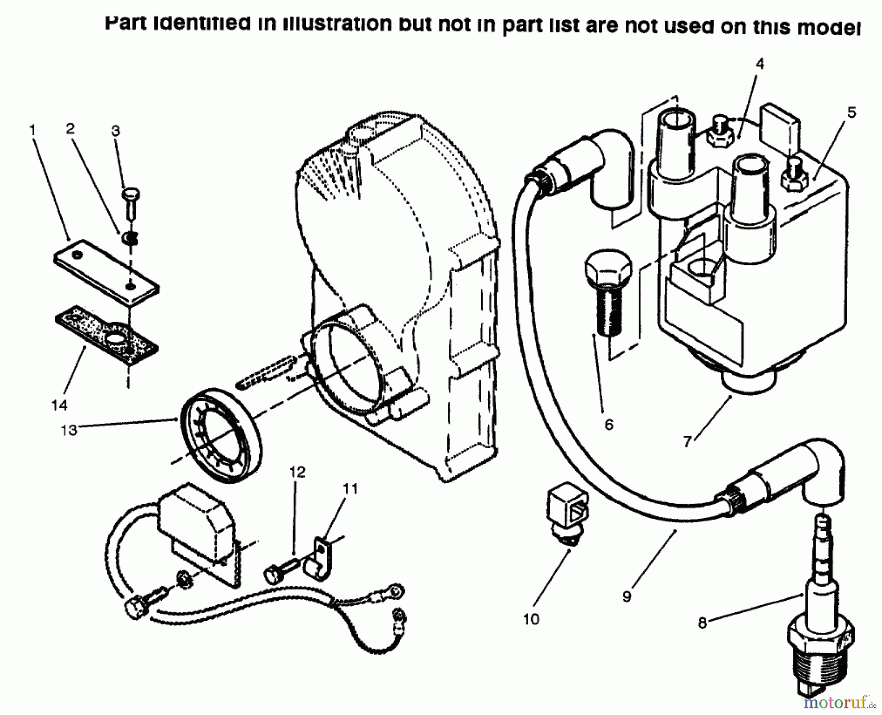  Toro Neu Mowers, Lawn & Garden Tractor Seite 1 73502 (520-H) - Toro 520-H Garden Tractor, 1996 (6900001-6999999) IGNITION ELECTRONICS