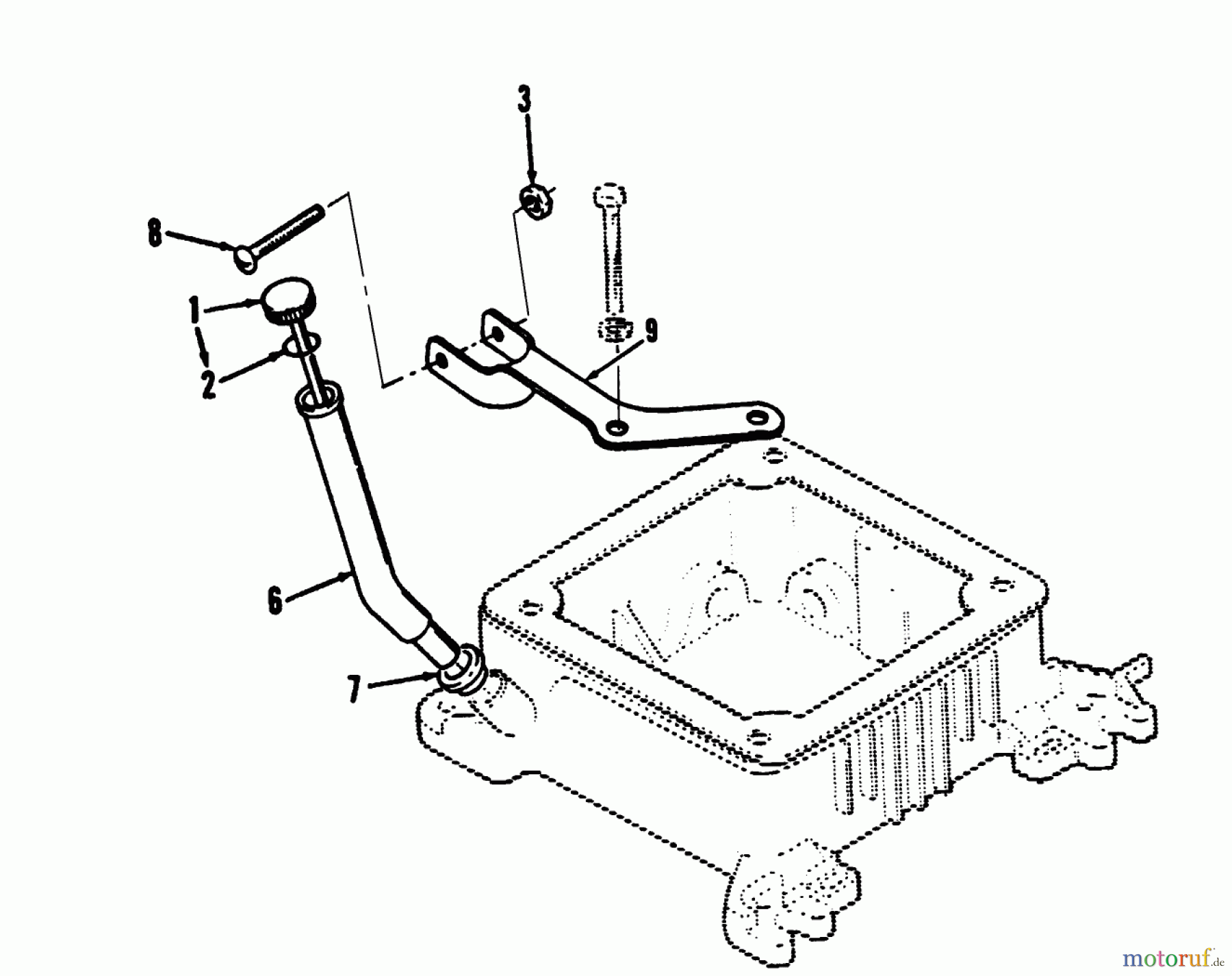  Toro Neu Mowers, Lawn & Garden Tractor Seite 1 73520 (520-H) - Toro 520-H Garden Tractor, 1993 (39000001-39999999) OIL FILL TUBE AND BRACKET