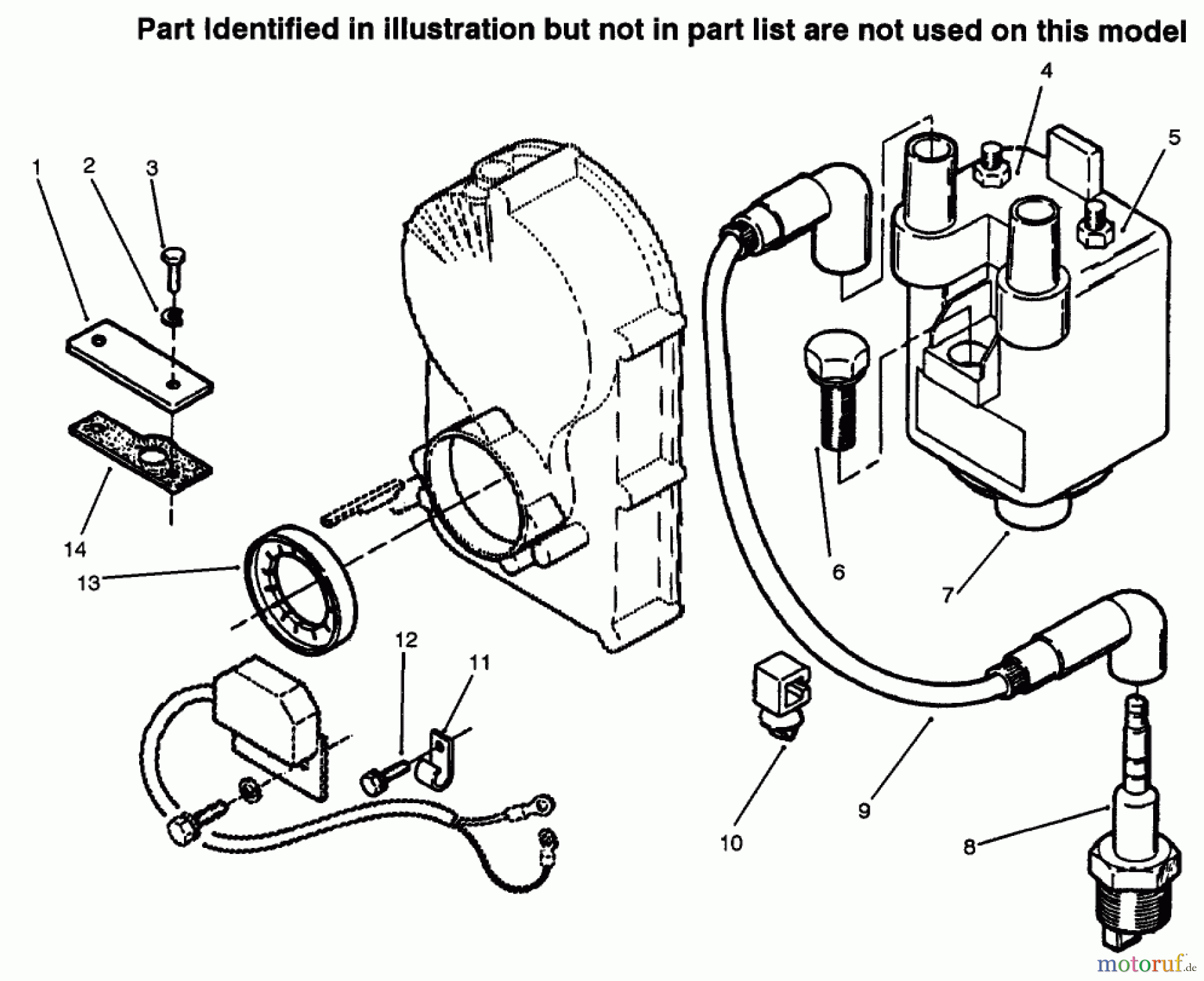  Toro Neu Mowers, Lawn & Garden Tractor Seite 1 73521 (520-H) - Toro 520-H Garden Tractor, 1996 (6900001-6999999) IGNITION ELECTRONICS