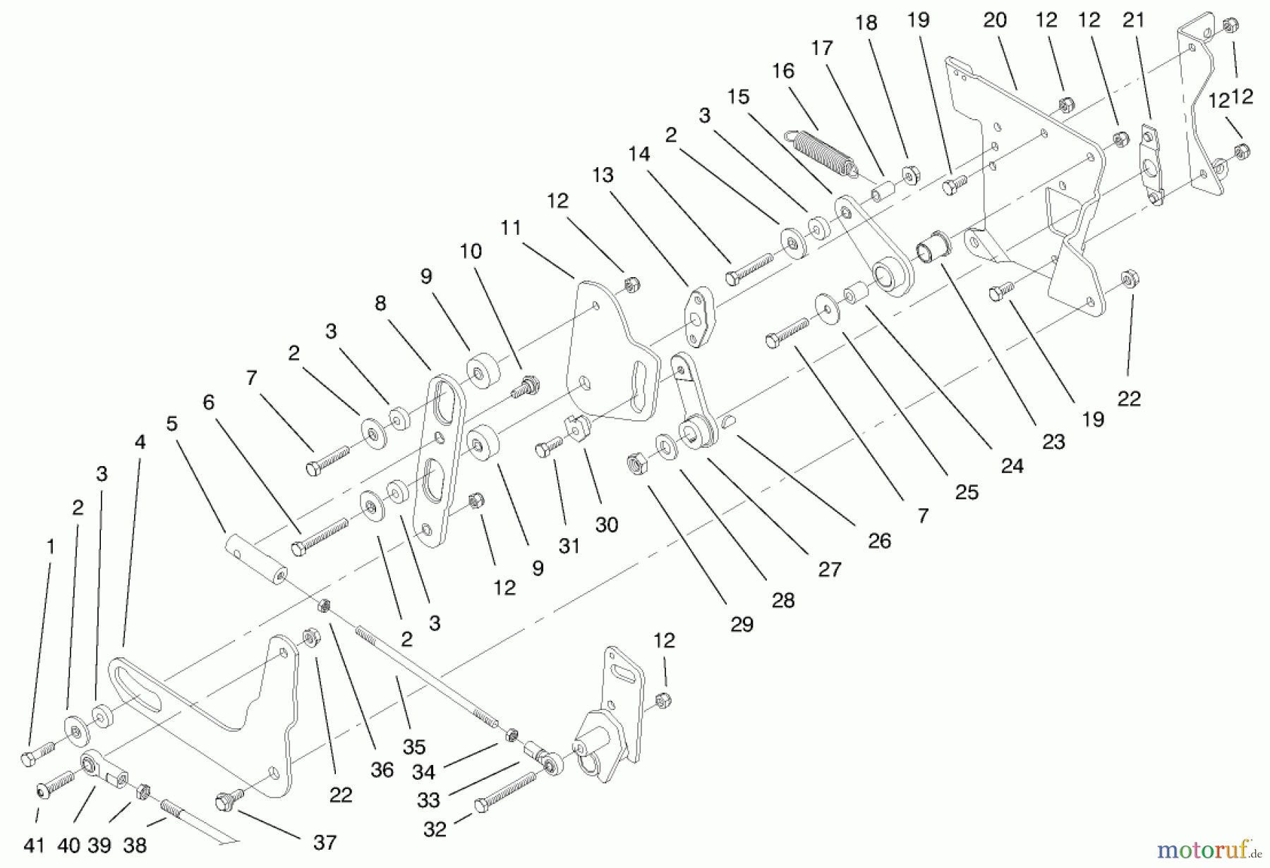  Toro Neu Mowers, Lawn & Garden Tractor Seite 1 73561 (522xi) - Toro 522xi Garden Tractor, 1999 (9900001-9999999) REAR SMART TURN ASSEMBLY