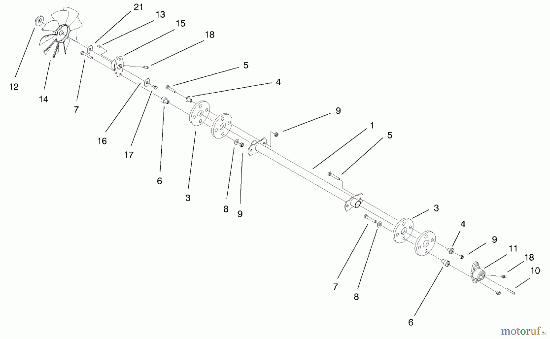  Toro Neu Mowers, Lawn & Garden Tractor Seite 1 73561 (522xi) - Toro 522xi Garden Tractor, 2000 (200000201-200999999) DRIVE SHAFT ASSEMBLY