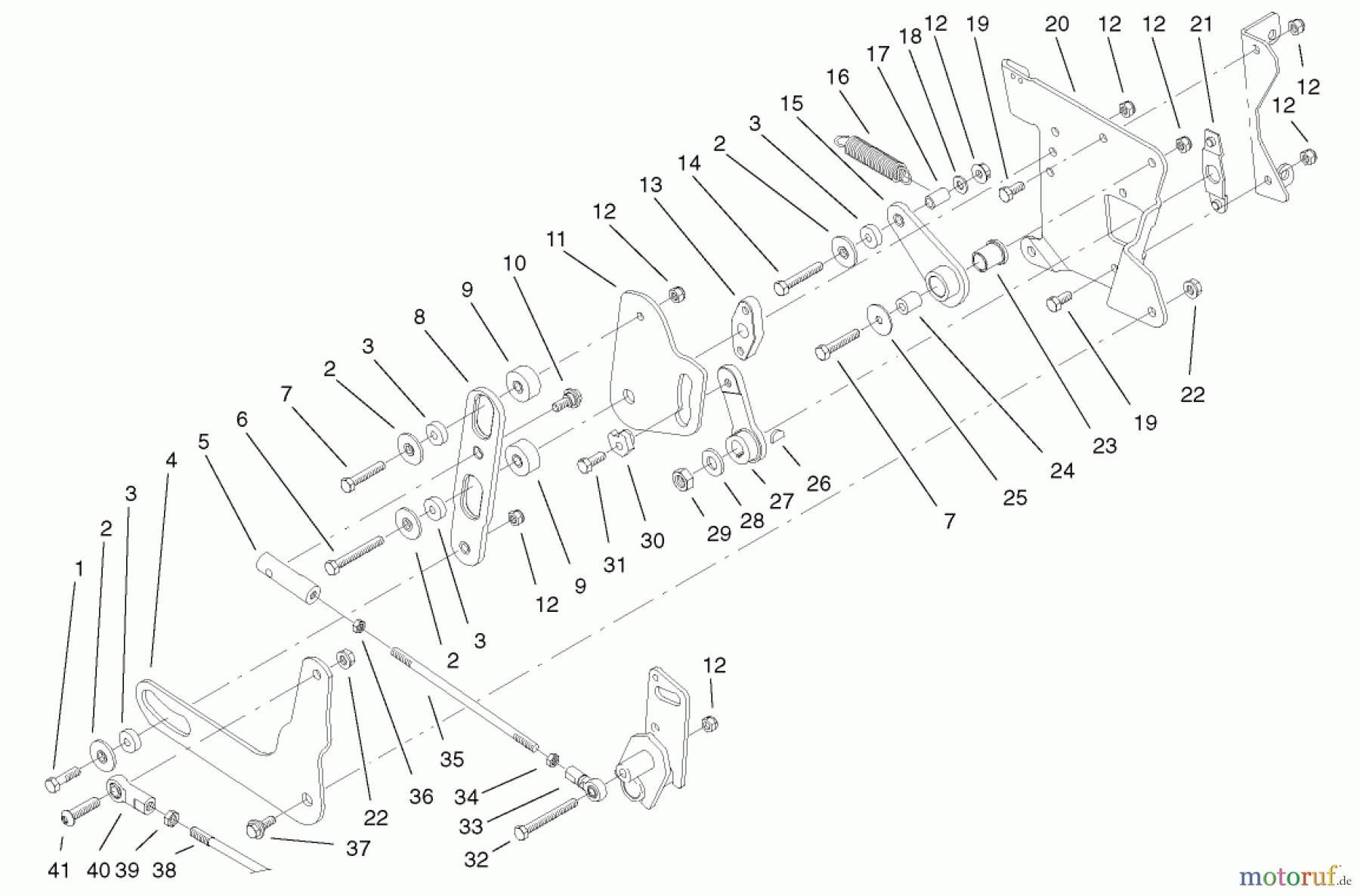  Toro Neu Mowers, Lawn & Garden Tractor Seite 1 73561 (522xi) - Toro 522xi Garden Tractor, 2002 (220000001-220999999) SMART TURN REAR ASSEMBLY