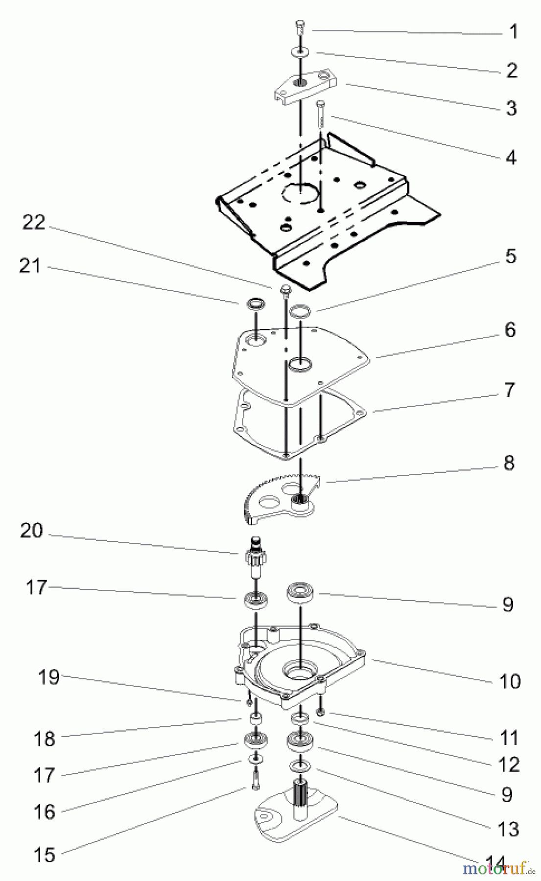  Toro Neu Mowers, Lawn & Garden Tractor Seite 1 73570 (520xi) - Toro 520xi Garden Tractor, 2003 (230000001-230999999) LOWER MANUAL STEERING ASSEMBLY