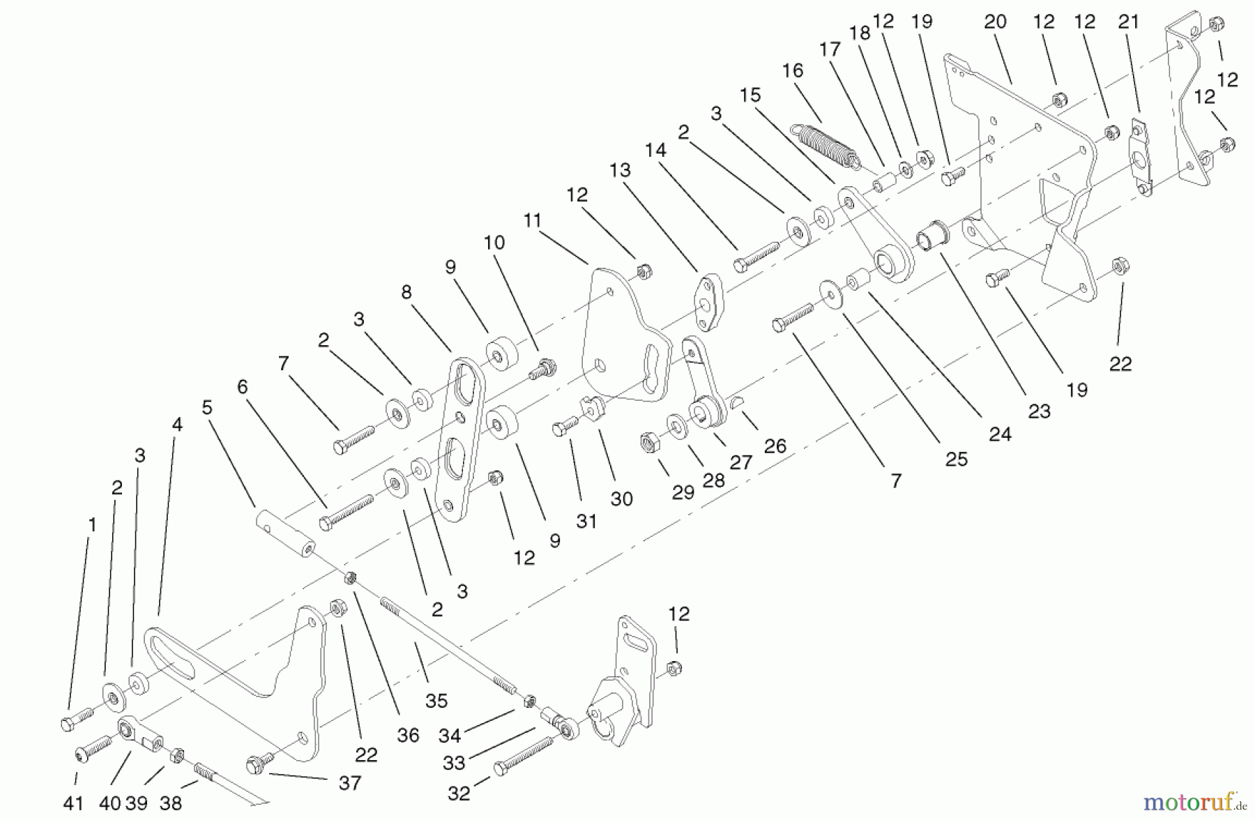  Toro Neu Mowers, Lawn & Garden Tractor Seite 1 73590 (523Dxi) - Toro 523Dxi Garden Tractor, 2002 (220000001-220999999) SMART TURN REAR ASSEMBLY