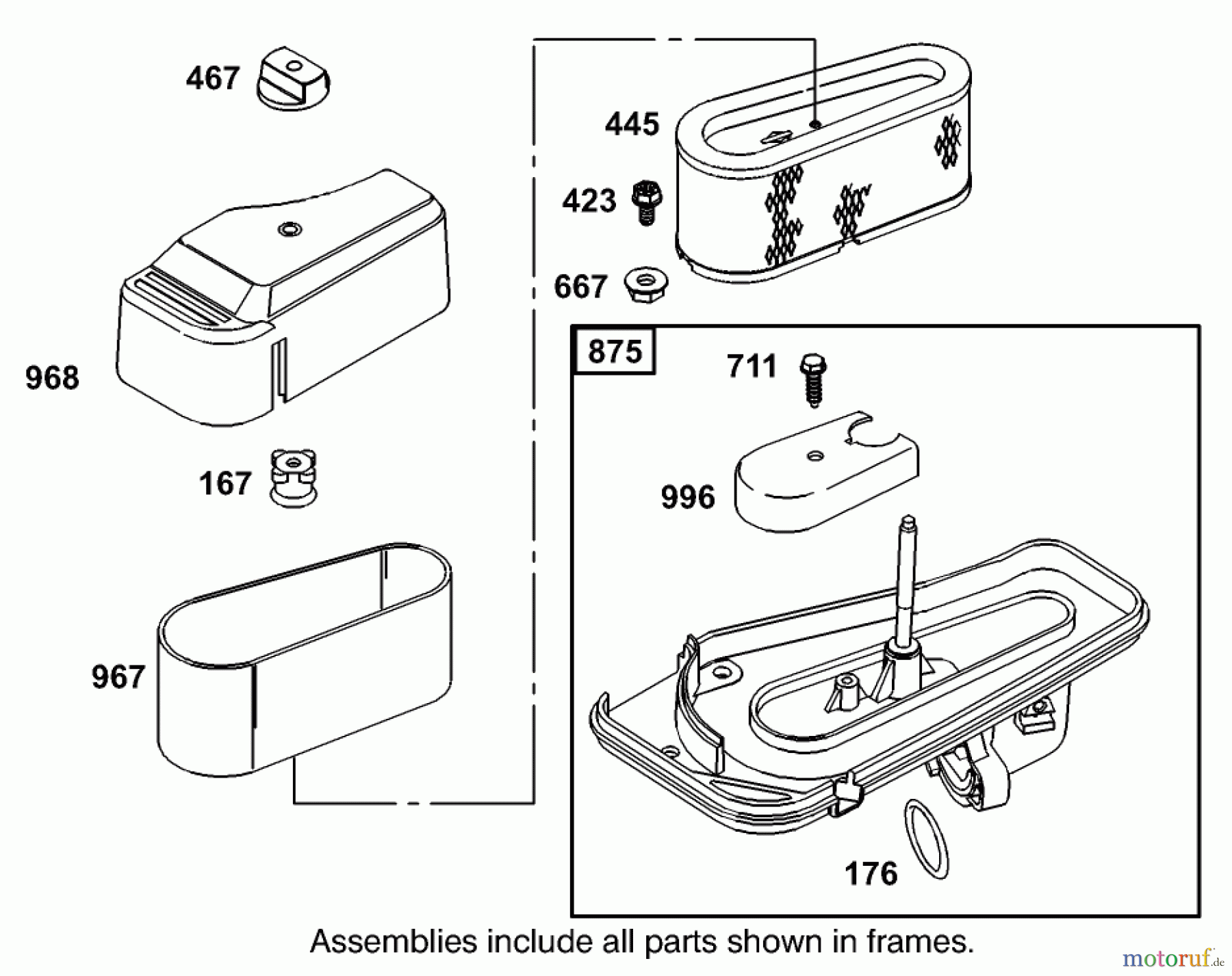  Toro Neu Mowers, Lawn & Garden Tractor Seite 1 74570 (170-DH) - Toro 170-DH Lawn Tractor, 2000 (200000001-200999999) ENGINE BRIGGS & STRATTON MODEL 311777-0151-E1 #7