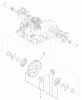 Toro 74573 (DH 200) - DH 200 Lawn Tractor, 2009 (290000481-290999999) Listas de piezas de repuesto y dibujos DIFFERENTIAL GEAR ASSEMBLY TRANSMISSION ASSEMBLY NO. 114-3155