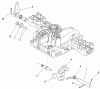 Toro 74590 (DH 220) - DH 220 Lawn Tractor, 2005 (250000001-250999999) Listas de piezas de repuesto y dibujos CONTROL SHAFT ASSEMBLY TRANSMISSION ASSEMBLY NO. 104-2889