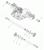 Toro 74593 (DH 220) - DH 220 Lawn Tractor, 2010 (310000001-310999999) Listas de piezas de repuesto y dibujos AXLE SHAFT ASSEMBLY TRANSMISSION ASSEMBLY NO. 114-3155