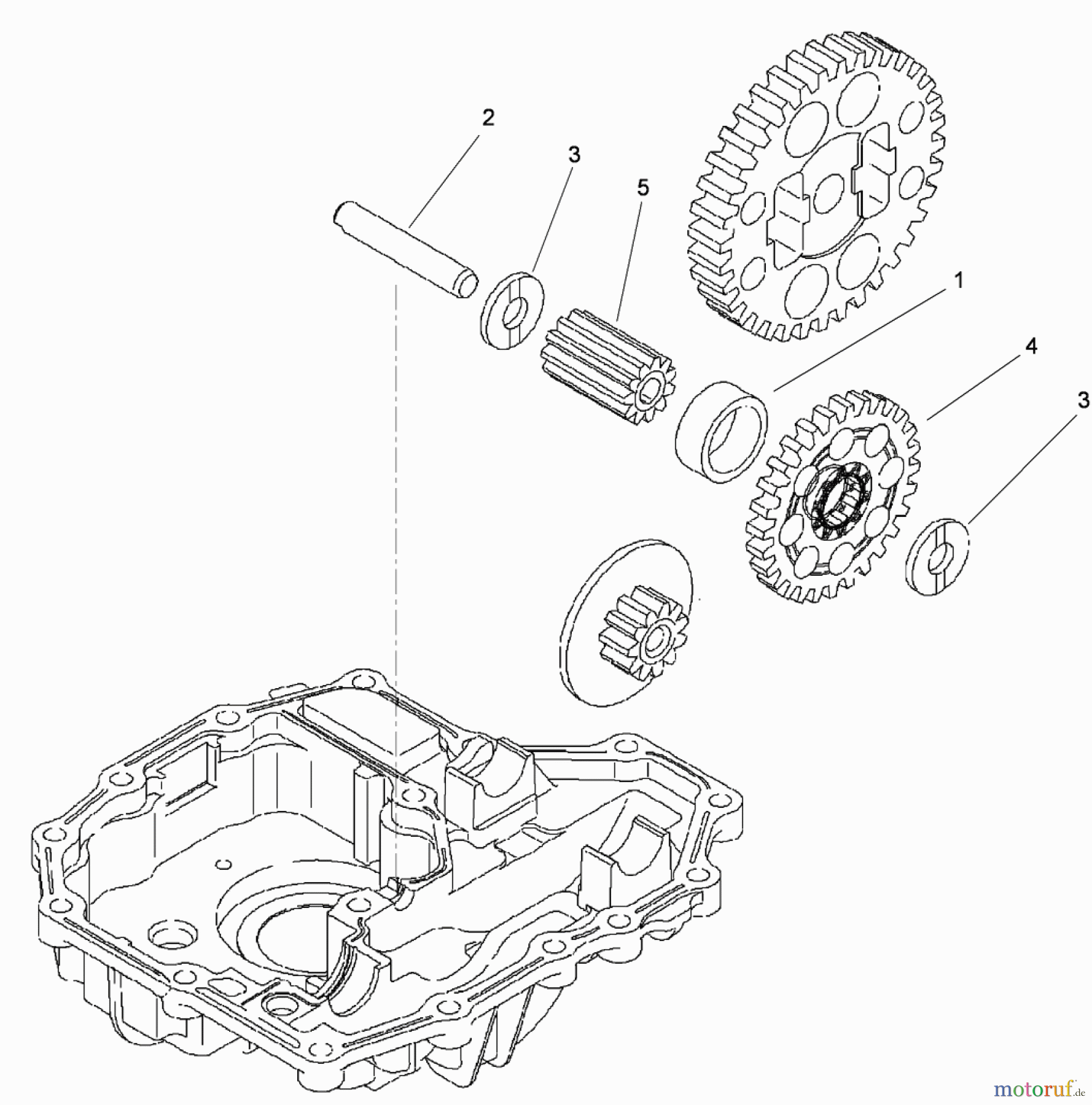  Toro Neu Mowers, Lawn & Garden Tractor Seite 1 74596 (DH 220) - Toro DH 220 Lawn Tractor, 2012 (SN 312000001-312999999) FINAL PINION ASSEMBLY TRANSMISSION ASSEMBLY NO. 114-3155