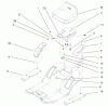 Toro 77104 (16-38H) - 16-38H Lawn Tractor, 2000 (200000001-200999999) Listas de piezas de repuesto y dibujos REAR BODY & SEAT ASSEMBLY