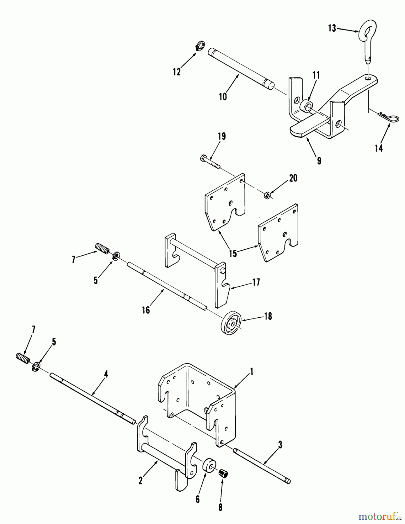  Toro Neu Mowers, Lawn & Garden Tractor Seite 1 81-10K801 (C-101) - Toro C-101 8-Speed Tractor, 1978 HITCHES