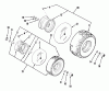 Toro 23-08BP01 (A-81) - A-81 5-Speed Rear Engine Rider, 1982 Listas de piezas de repuesto y dibujos WHEELS AND TIRES