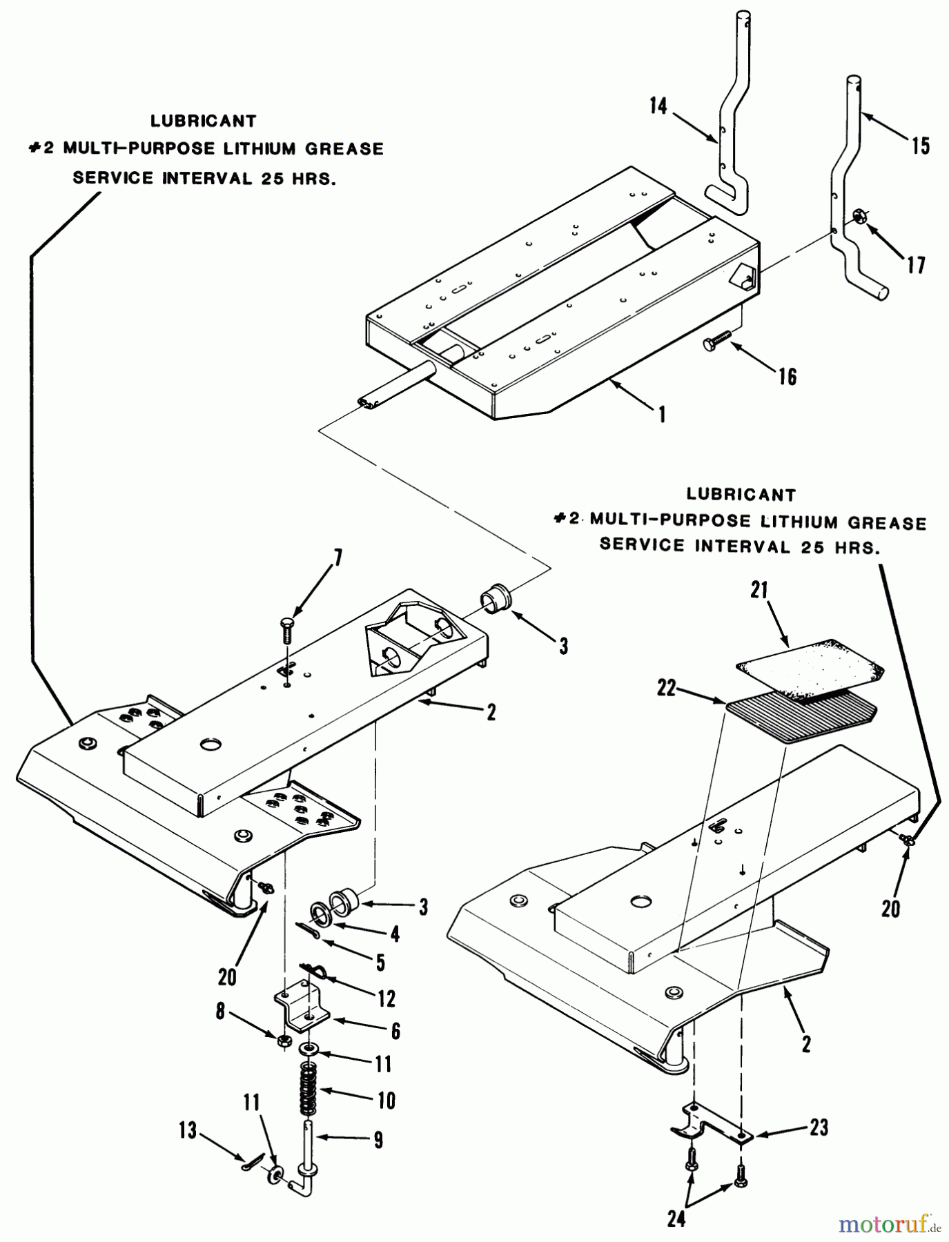  Toro Neu Mowers, Rear-Engine Rider B3-11B591 (111-5) - Toro 111-5 Rear Engine Rider, 1987 FRAME