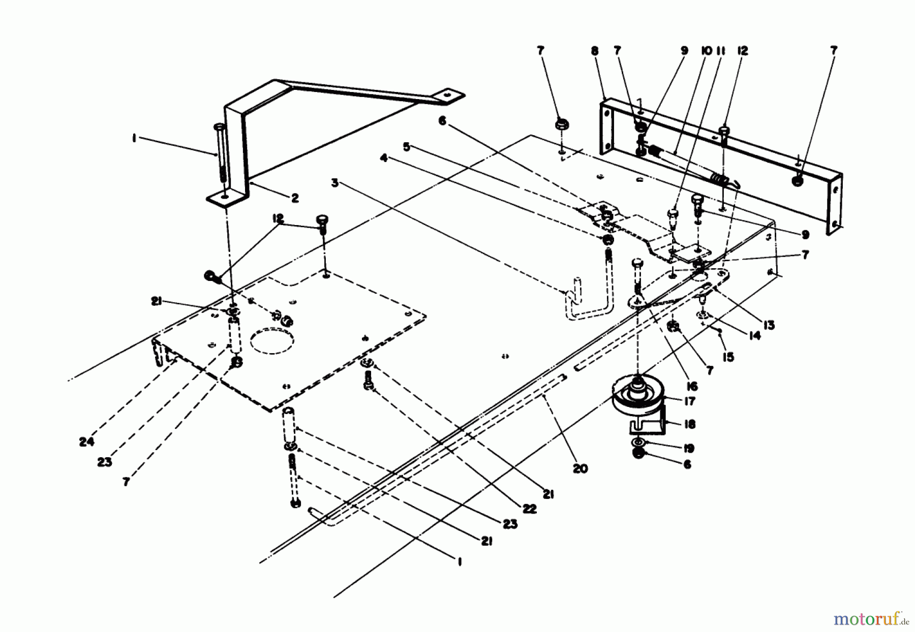  Toro Neu Mowers, Rear-Engine Rider 56150 (8-32) - Toro 8-32 Professional Rider, 1988 (8000001-8999999) TRACTION ASSEMBLY