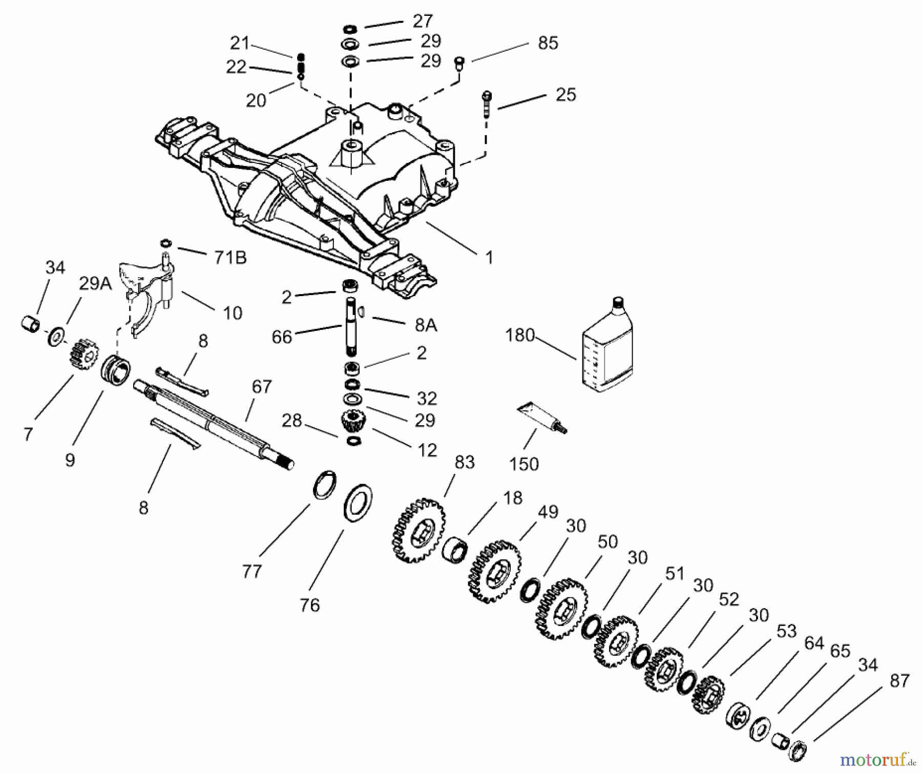  Toro Neu Mowers, Rear-Engine Rider 70125 (13-32G) - Toro 13-32G Rear Engine Rider, 2003 (230000001-230999999) COVER ASSEMBLY PEERLESS NO. MST205-542D