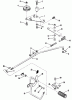 Toro A3-053201 (RR-532) - RR-532 5-Speed Rear Engine Rider, 1982 Listas de piezas de repuesto y dibujos BRAKE AND CLUTCH LINKAGE