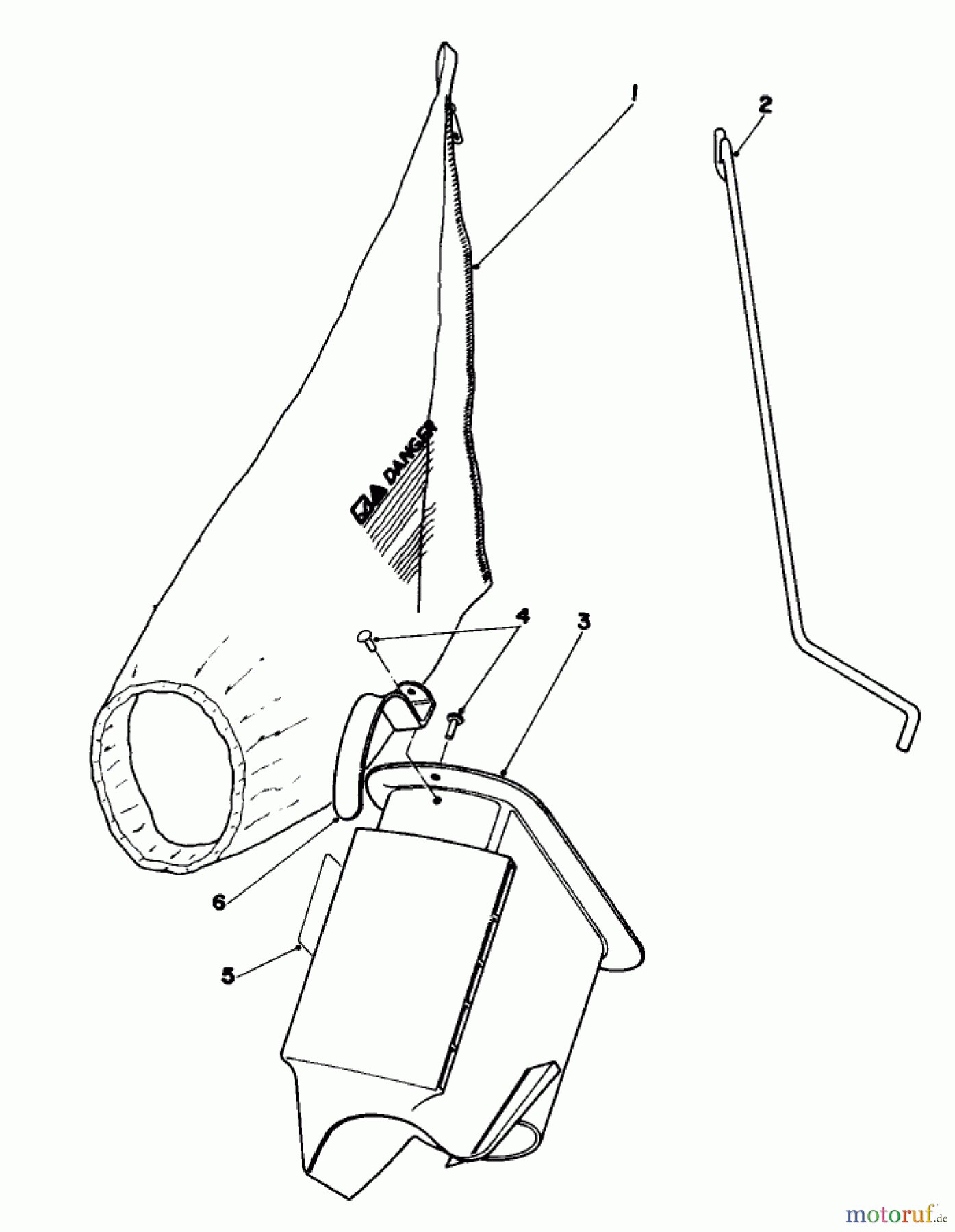  Toro Neu Mowers, Walk-Behind Seite 1 16297 - Toro Lawnmower, 1980 (0000001-0999999) BAGGING KIT NO. 40-5420 (OPTIONAL)