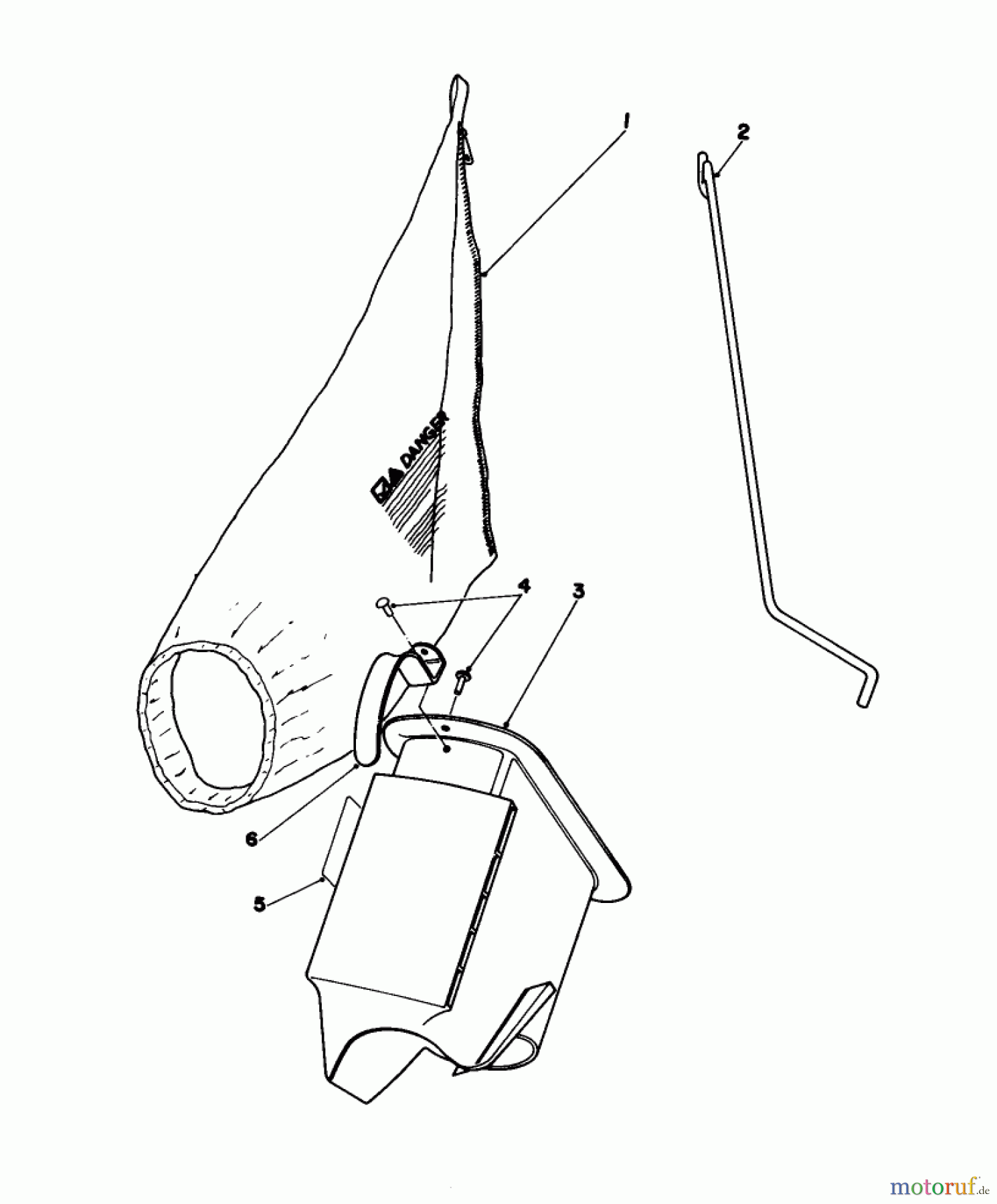  Toro Neu Mowers, Walk-Behind Seite 1 16077 - Toro Lawnmower, 1982 (2000001-2999999) BAGGING KIT NO. 36-8380 (OPTIONAL)