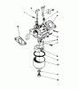 Toro 16202 - Lawnmower, 1984 (4000001-4999999) Listas de piezas de repuesto y dibujos CARBURETOR ASSEMBLY