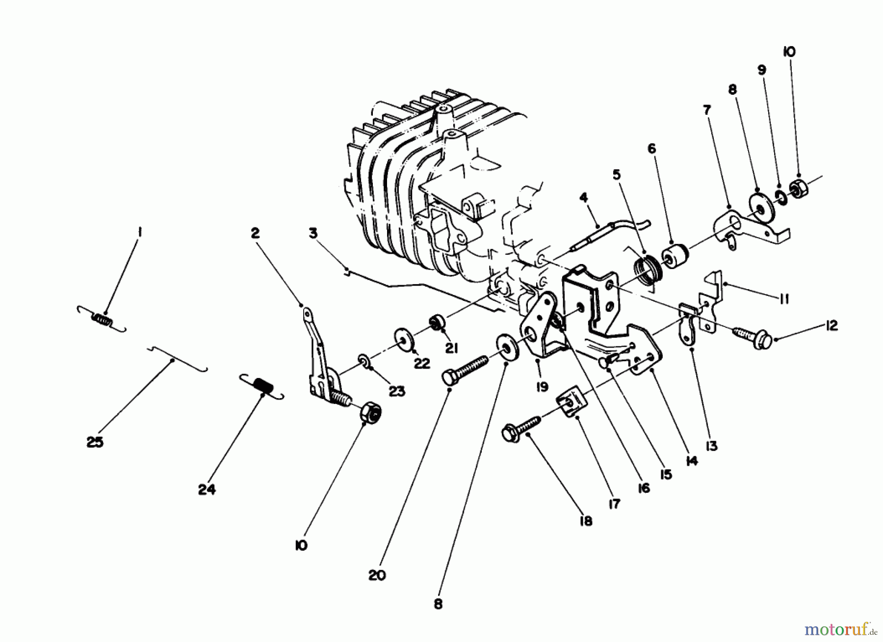  Toro Neu Mowers, Walk-Behind Seite 1 16212 - Toro Lawnmower, 1990 (0000001-0999999) GOVERNOR ASSEMBLY (MODEL NO. 47PK9)