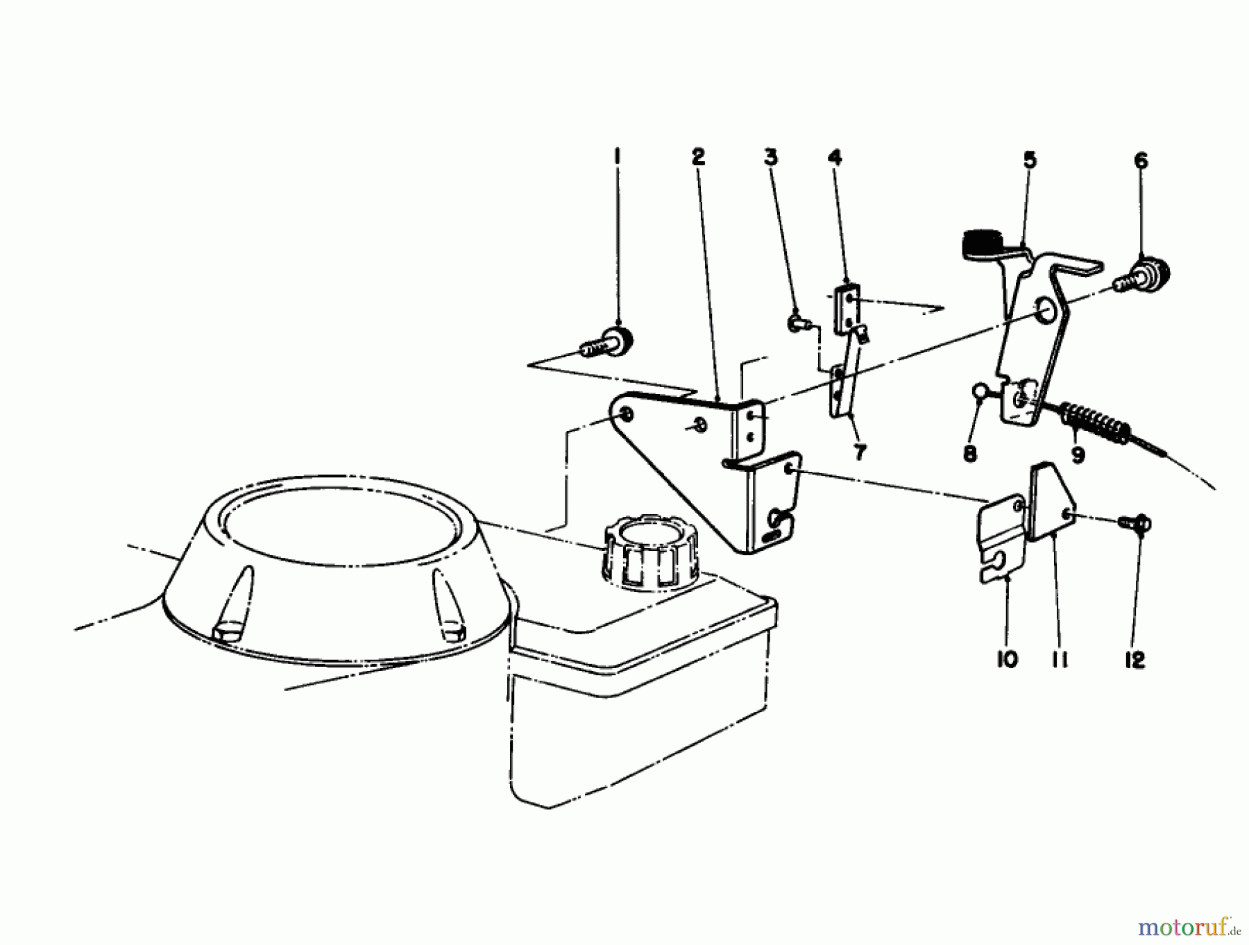  Toro Neu Mowers, Walk-Behind Seite 1 16212CG - Toro Lawnmower, 1989 (9000001-9999999) BRAKE ASSEMBLY