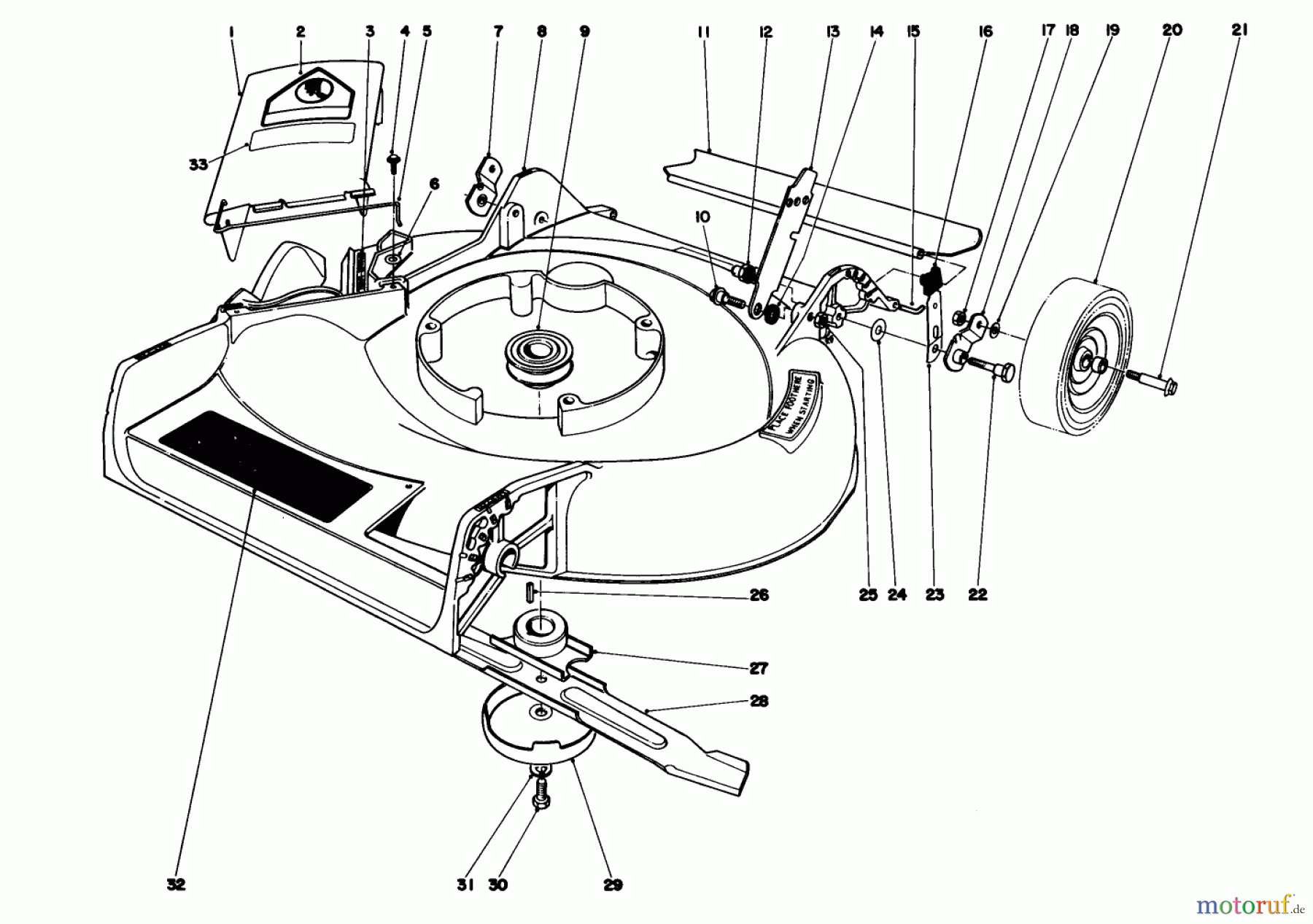  Toro Neu Mowers, Walk-Behind Seite 1 16320 - Toro Lawnmower, 1982 (2000001-2999999) HOUSING ASSEMBLY