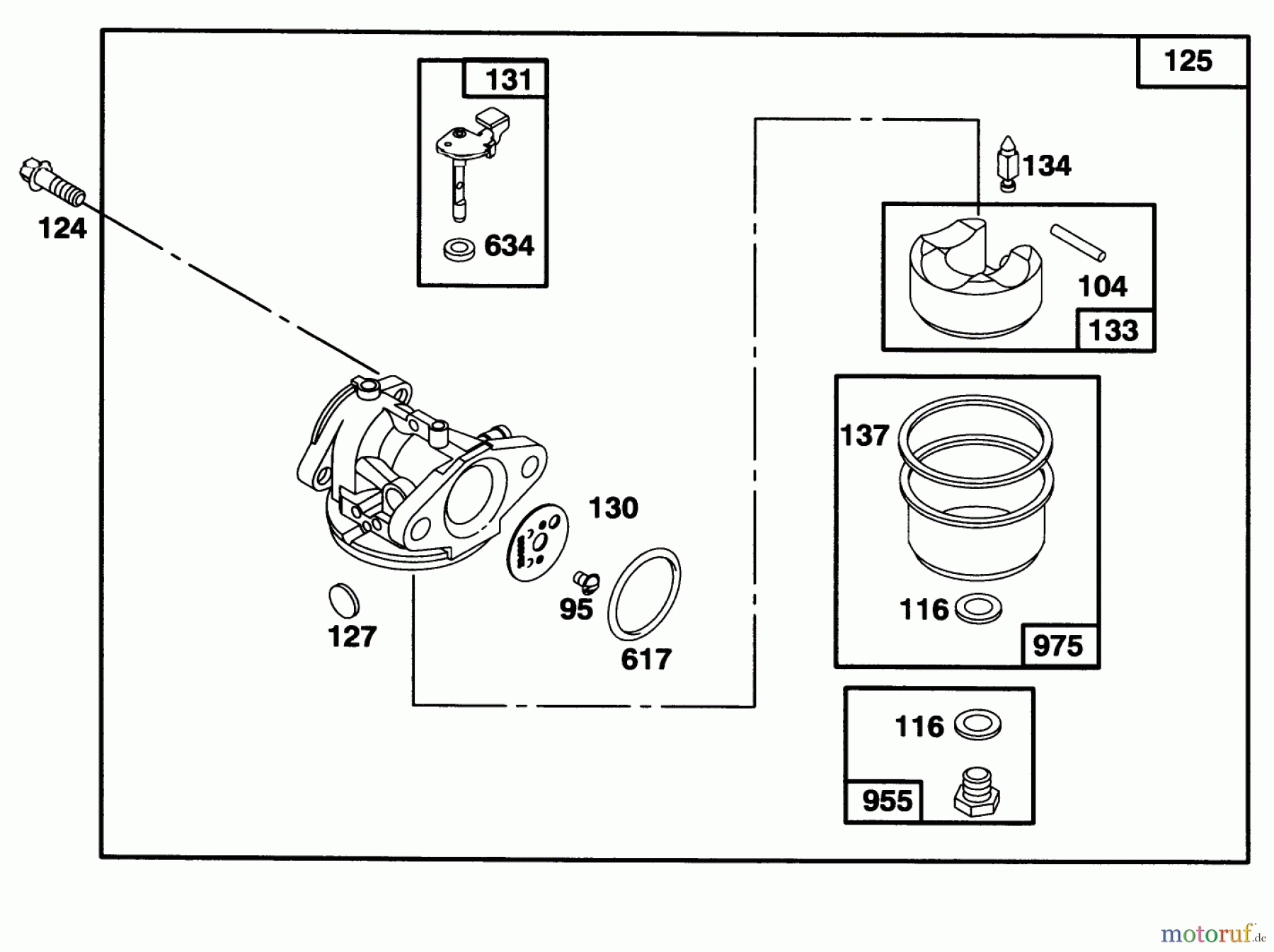  Toro Neu Mowers, Walk-Behind Seite 1 16400 - Toro Lawnmower, 1996 (6900001-6999999) ENGINE BRIGGS & STRATTON MODEL 127702-0645-01 #3