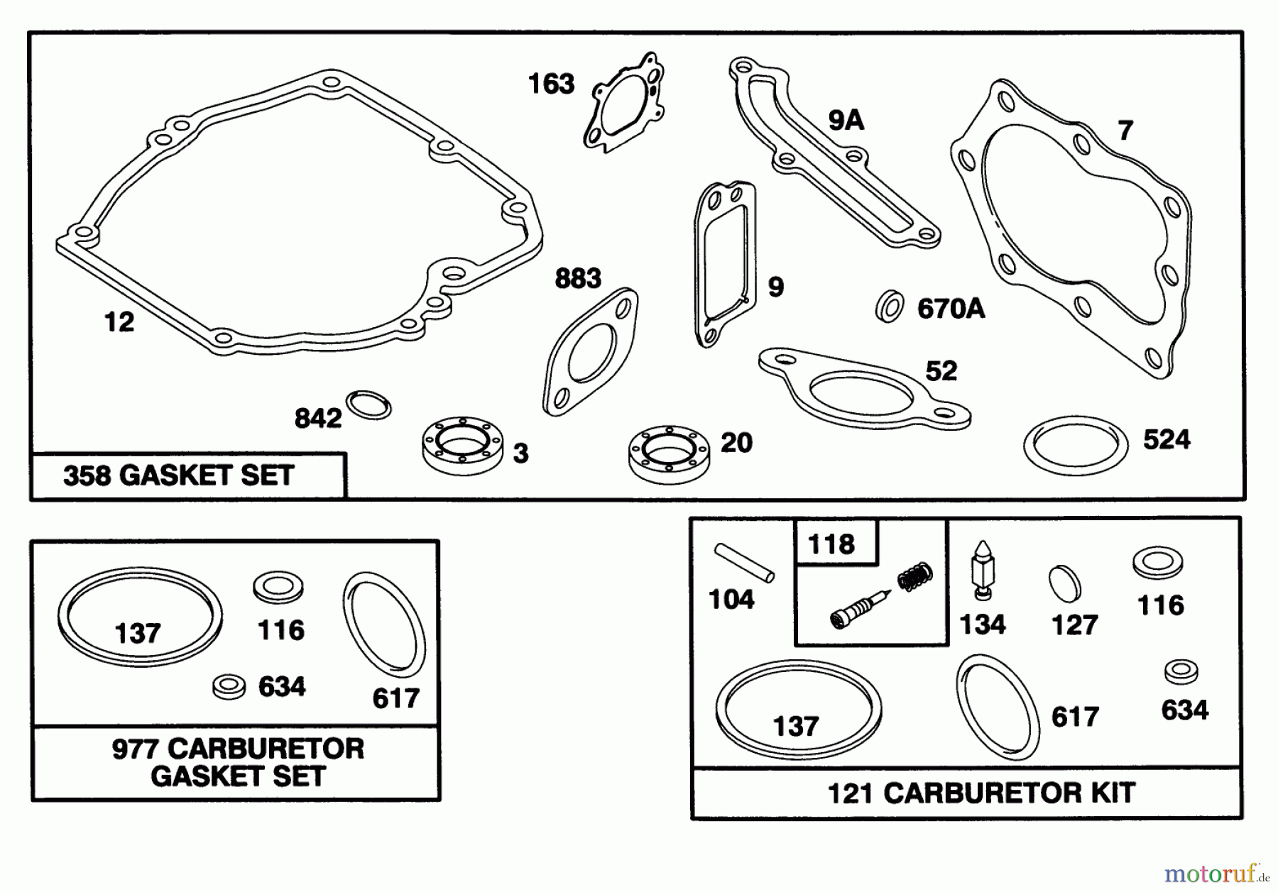  Toro Neu Mowers, Walk-Behind Seite 1 16400 - Toro Lawnmower, 1995 (5900001-5999999) ENGINE BRIGGS & STRATTON MODEL 127702-0645-01 #9