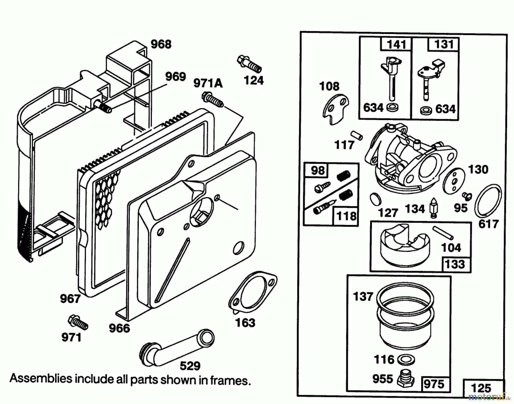  Toro Neu Mowers, Walk-Behind Seite 1 16401 - Toro Side Discharge Mower, 1991 (1000001-1999999) ENGINE BRIGGS & STRATTON MODEL 122702-3171-01 #3