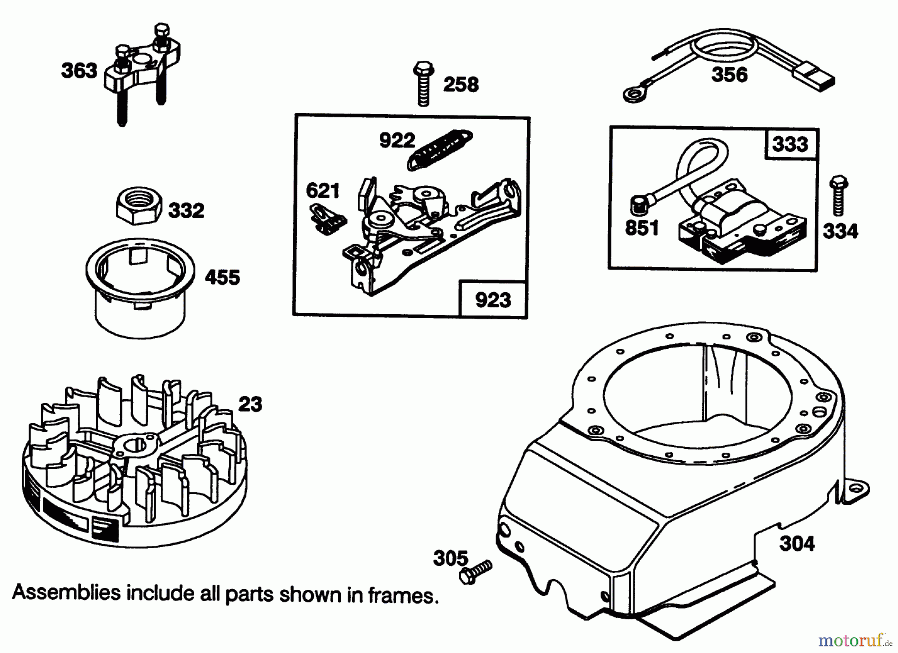  Toro Neu Mowers, Walk-Behind Seite 1 16401 - Toro Side Discharge Mower, 1992 (2000001-2999999) ENGINE BRIGGS & STRATTON MODEL 122702-3171-01 #6