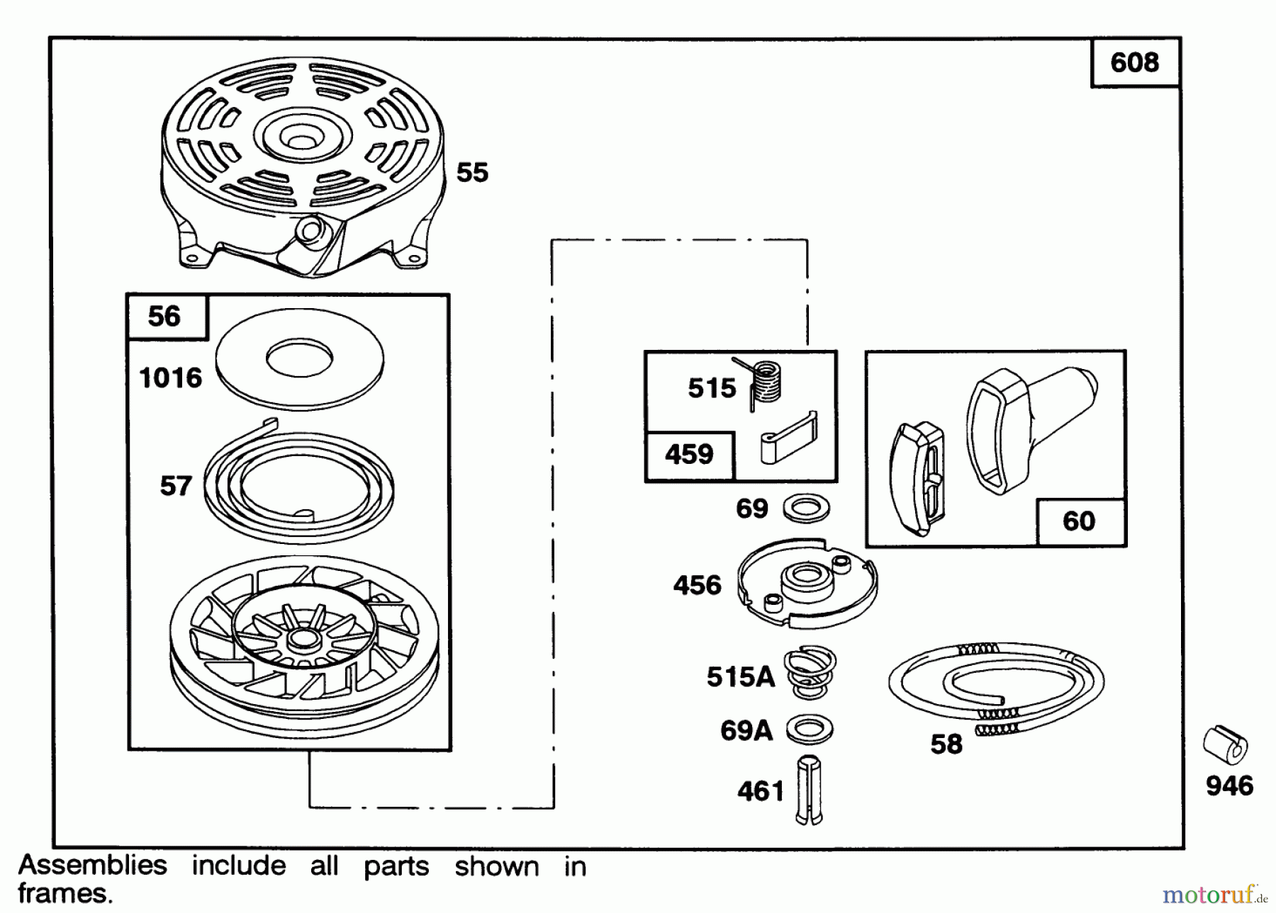  Toro Neu Mowers, Walk-Behind Seite 1 16404 - Toro Lawnmower, 1992 (2000001-2999999) ENGINE BRIGGS & STRATTON MODEL 122702-3171-01 #5