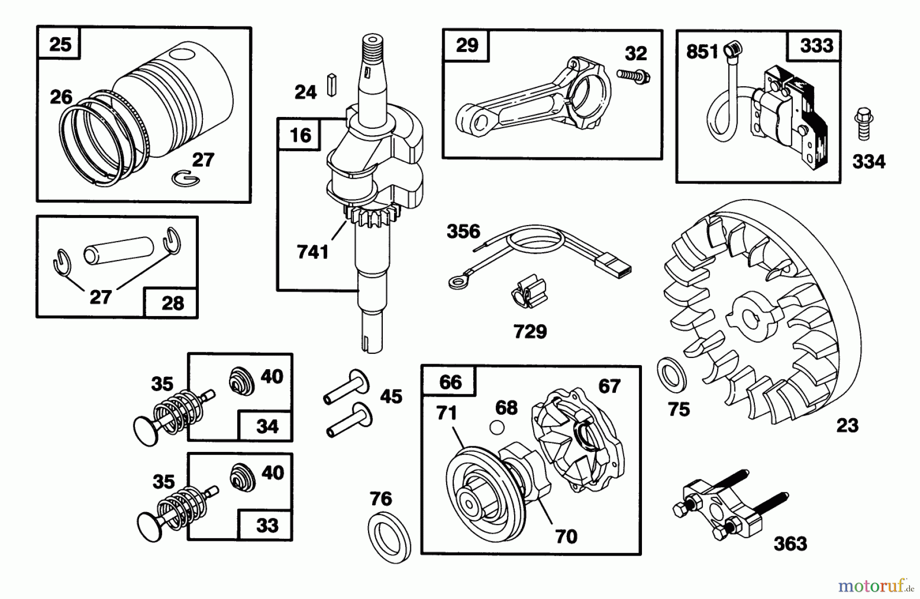  Toro Neu Mowers, Walk-Behind Seite 1 16410 - Toro Lawnmower, 1993 (3900001-3999999) ENGINE BRIGGS & STRATTON MODEL 95902-3153-01 #2