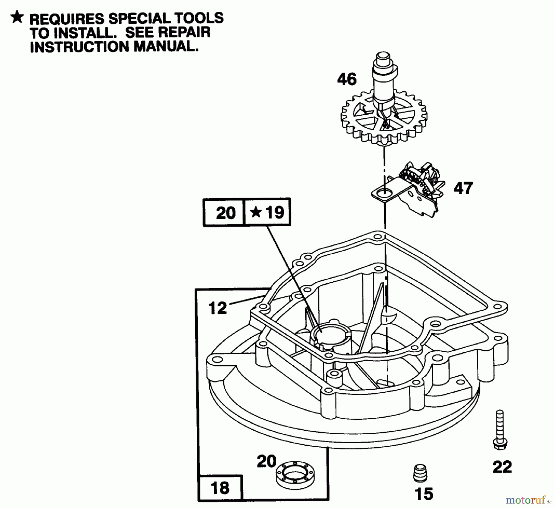  Toro Neu Mowers, Walk-Behind Seite 1 16410 - Toro Lawnmower, 1993 (3900001-3999999) ENGINE BRIGGS & STRATTON MODEL 95902-3153-01 #3