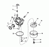 Toro 16576 - Lawnmower, 1990 (0000001-0999999) Listas de piezas de repuesto y dibujos CARBURETOR NO. 632098