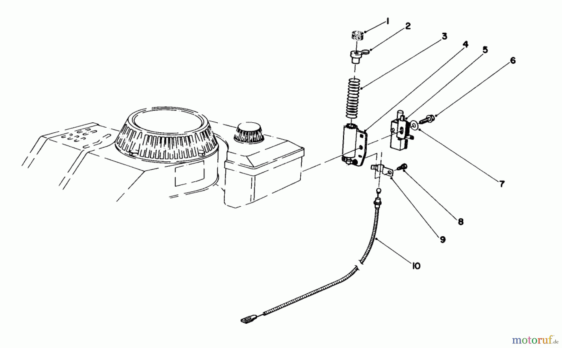  Toro Neu Mowers, Walk-Behind Seite 1 16580 - Toro Lawnmower, 1983 (3000001-3999999) BRAKE ASSEMBLY