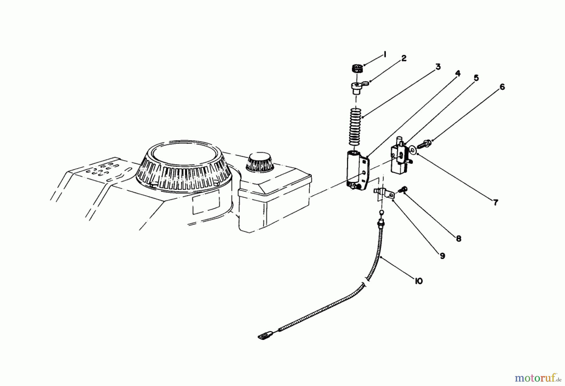  Toro Neu Mowers, Walk-Behind Seite 1 16585 - Toro Lawnmower, 1985 (5000001-5999999) BRAKE ASSEMBLY