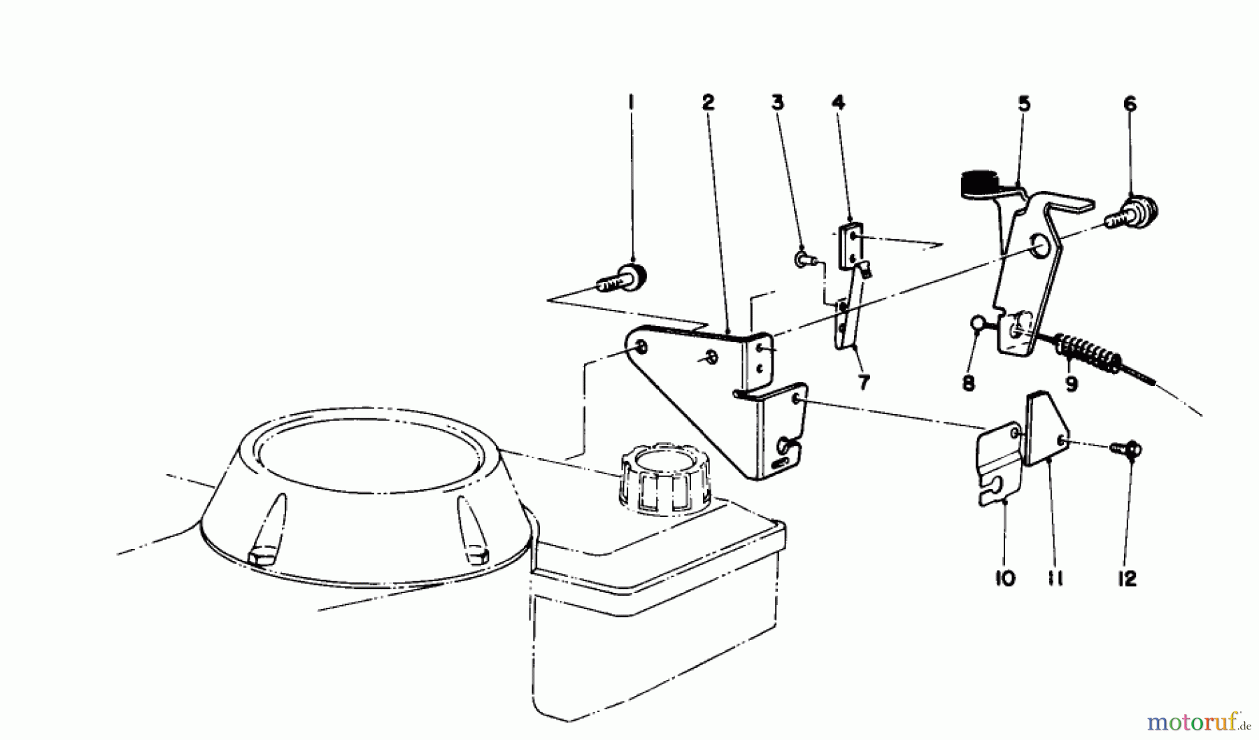  Toro Neu Mowers, Walk-Behind Seite 1 16585C - Toro Lawnmower, 1989 (9000001-9999999) BRAKE ASSEMBLY