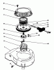 Toro 16585 - Lawnmower, 1991 (1000001-1999999) Listas de piezas de repuesto y dibujos RECOIL ASSEMBLY (MODEL NO. 47PL0-1)