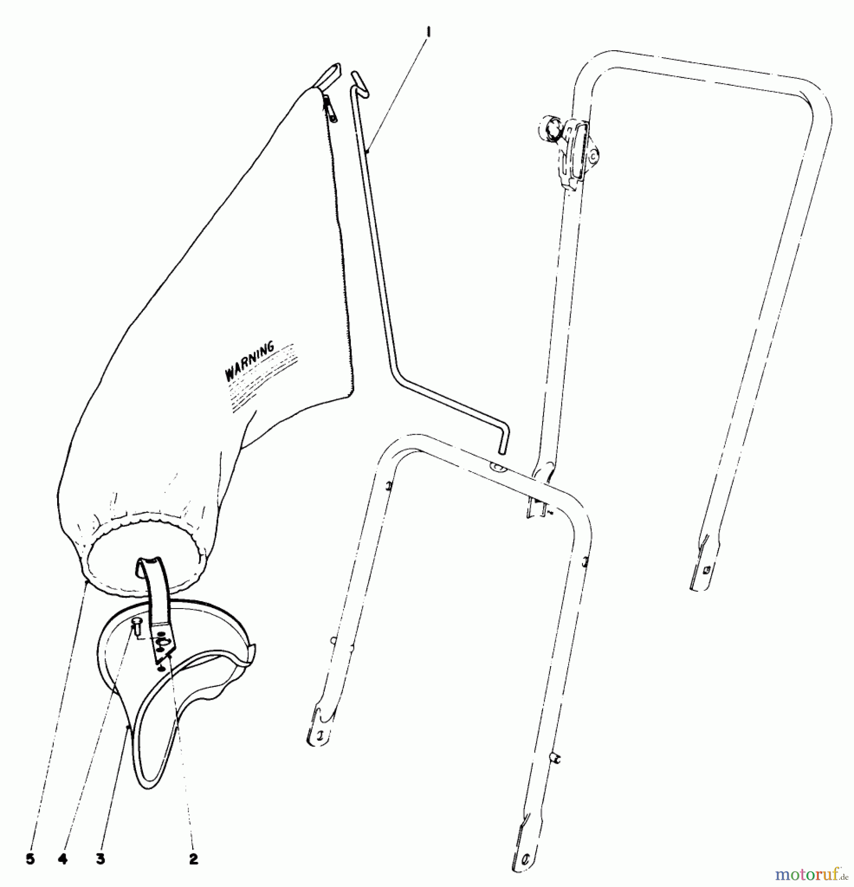  Toro Neu Mowers, Walk-Behind Seite 1 16600 - Toro Lawnmower, 1978 (8000001-8999999) GRASS BAGGING KIT (OPTIONAL) NO. 16599